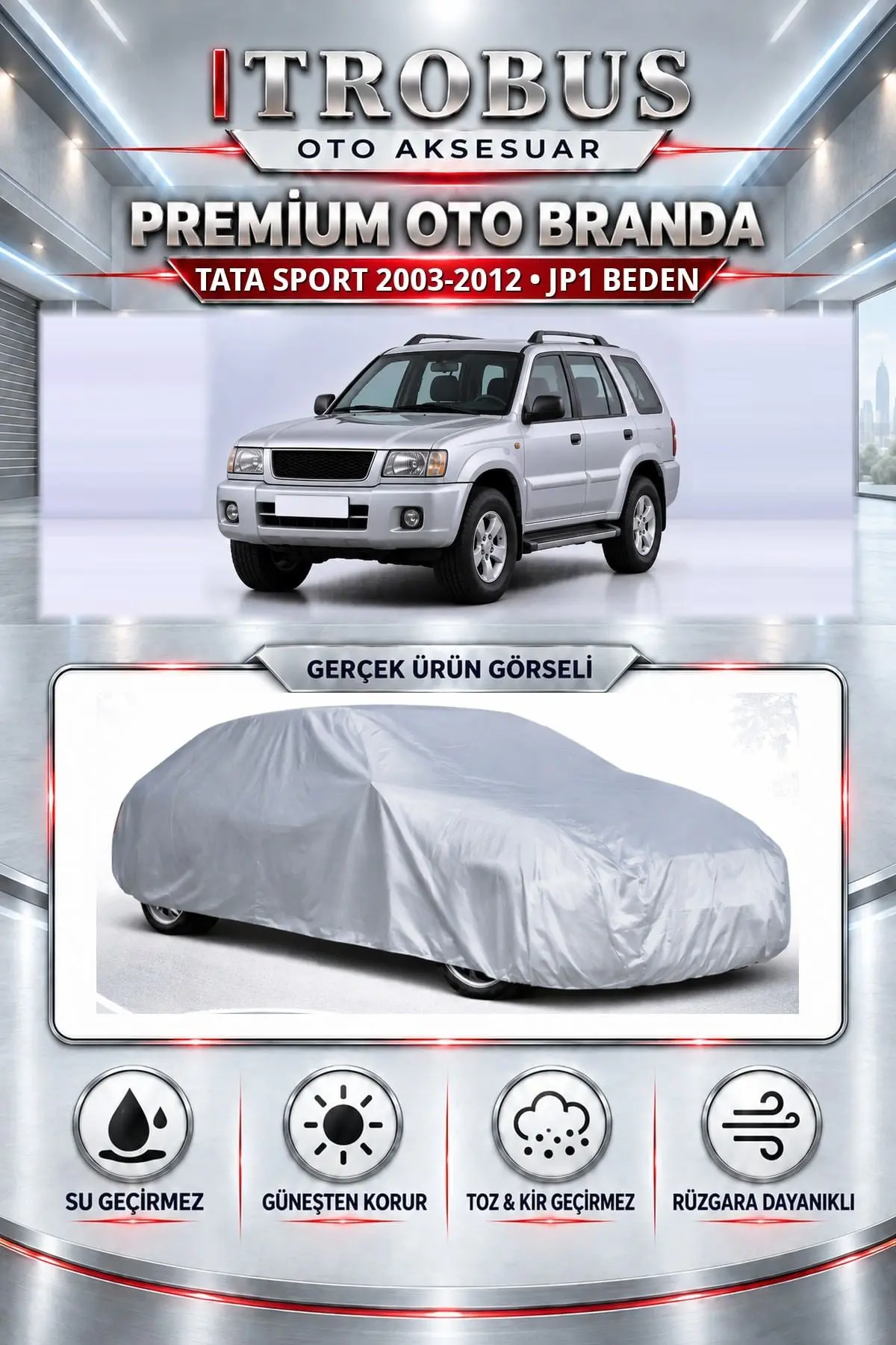 Tata Sport 2003-2012 Uyumlu Premium Oto Branda – JP1 Beden