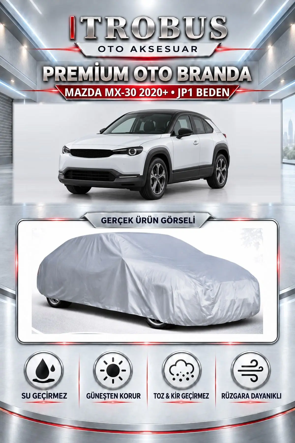 Mazda MX-30 2020 ve Sonrası Uyumlu Premium Oto Branda – JP1 Beden