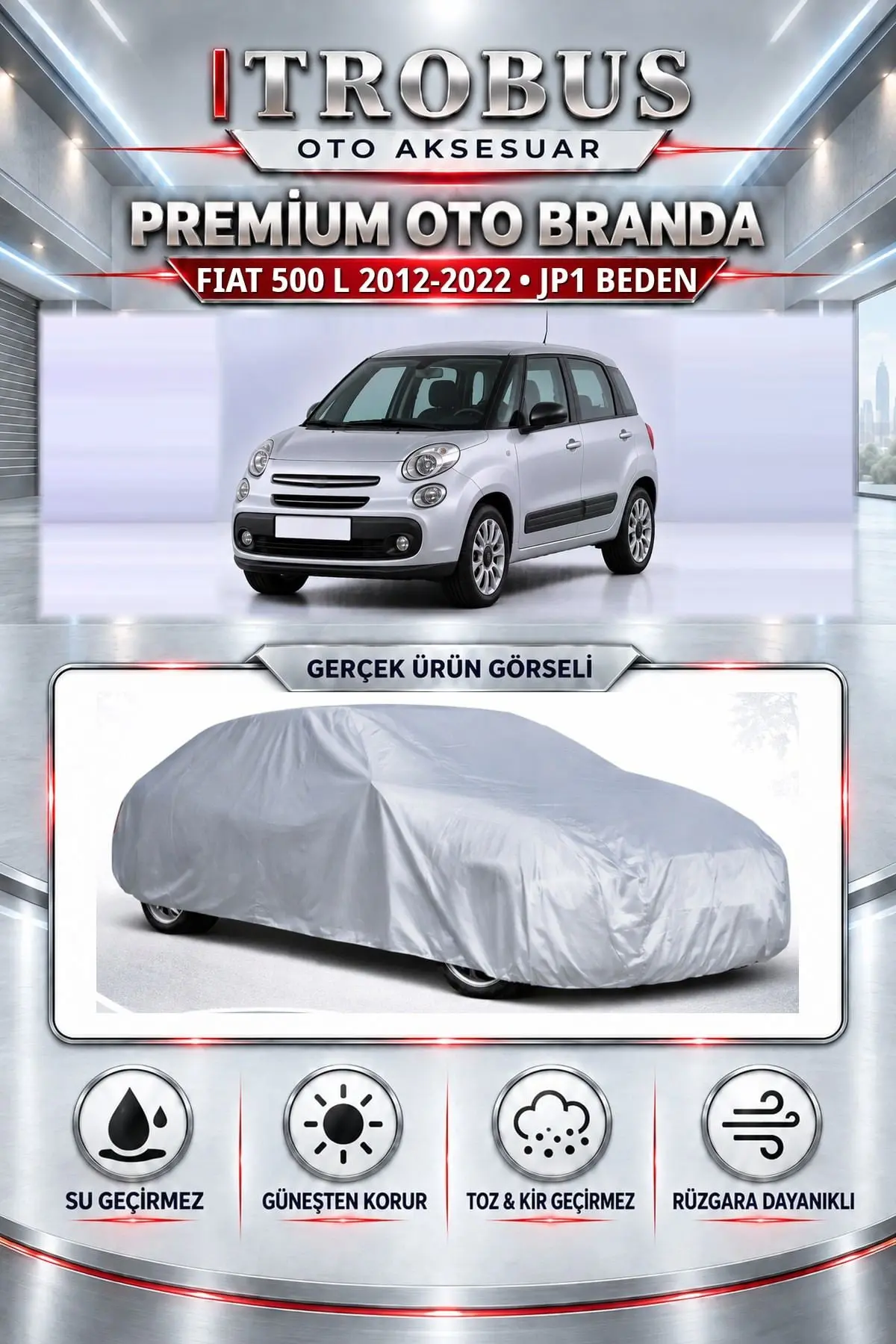 Fiat 500 L 2012-2022 Uyumlu Premium Oto Branda – JP1 Beden