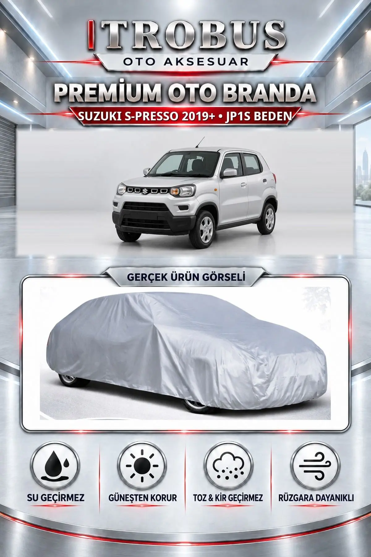 Suzuki S-presso 2019 ve Sonrası Uyumlu Premium Oto Branda – JP1S Beden