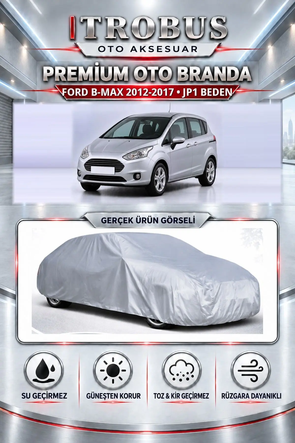 Ford B-max 2012-2017 Uyumlu Premium Oto Branda – JP1 Beden