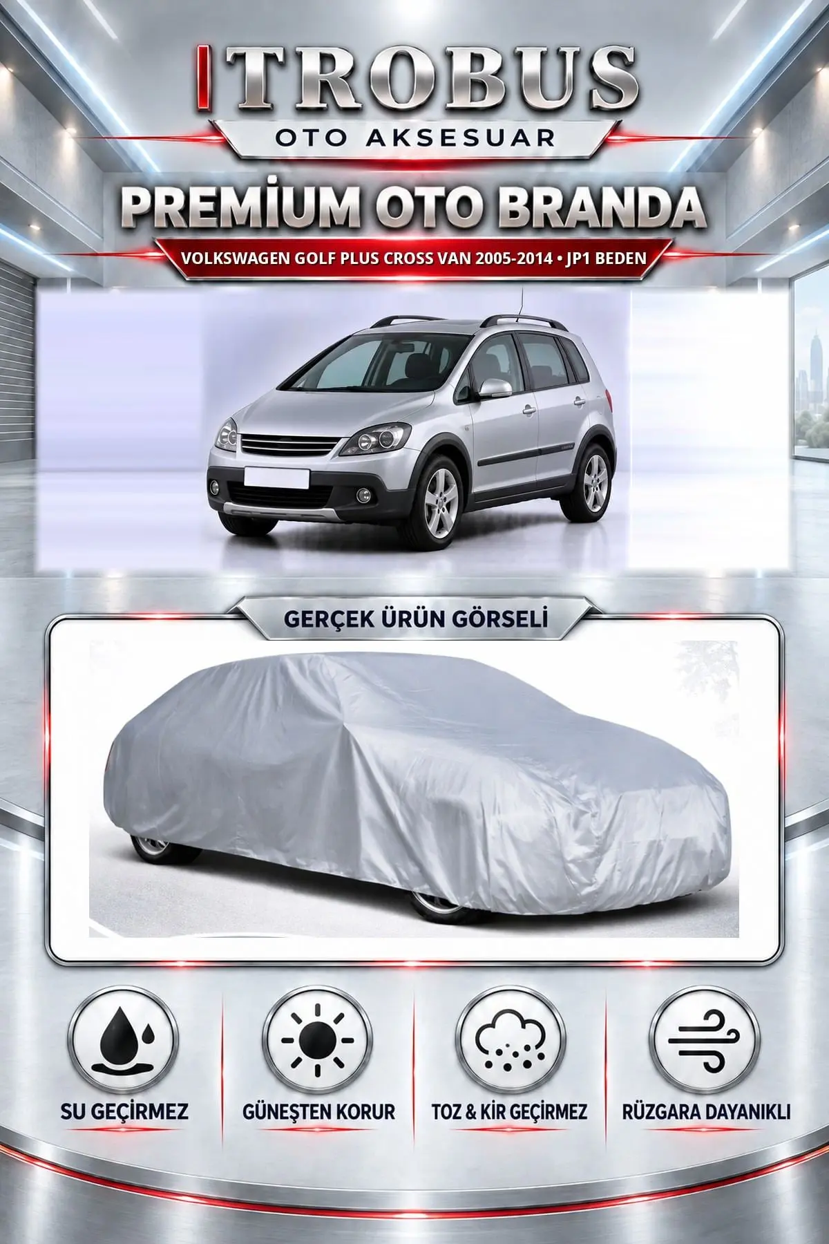Volkswagen Golf Plus Cross VAN 2005-2014 Uyumlu Premium Oto Branda – JP1 Beden