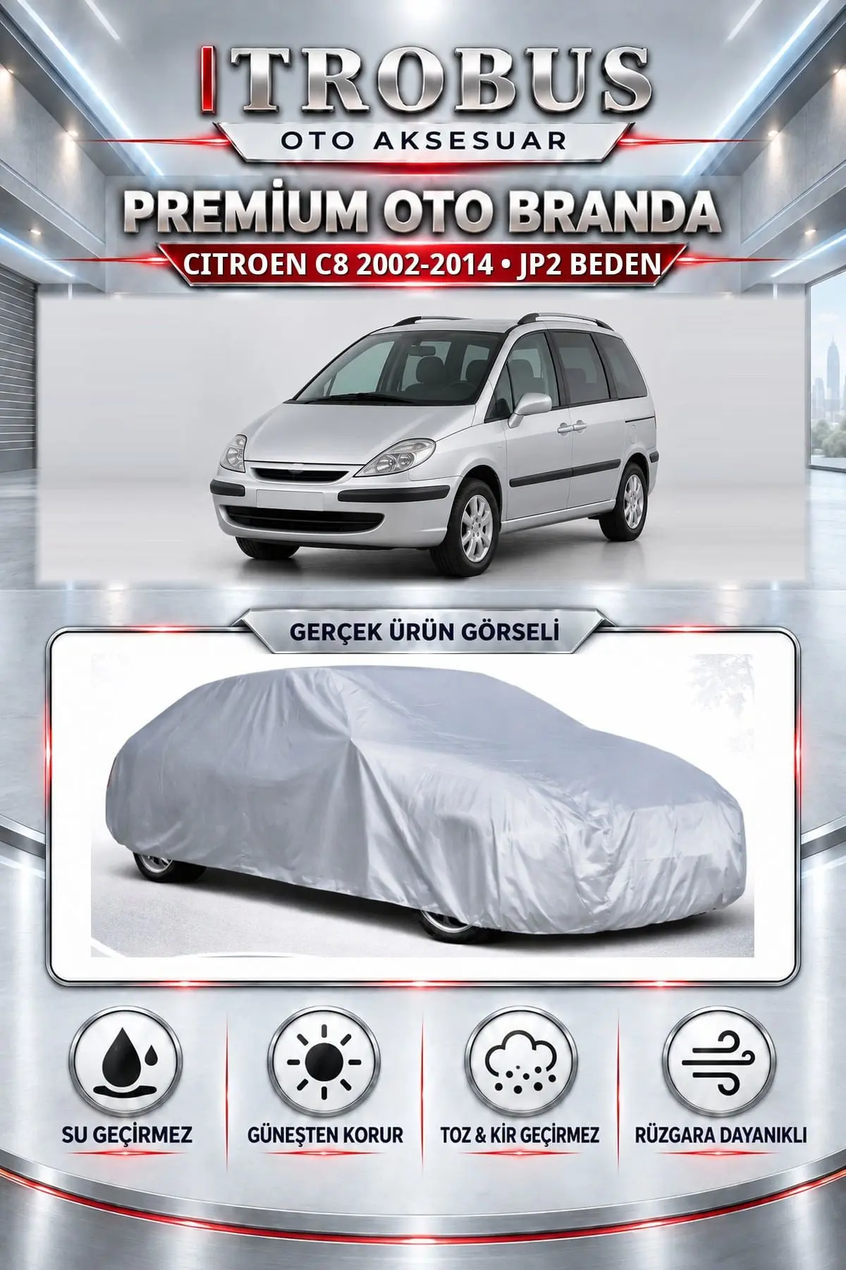 Citroen C8 2002-2014 Uyumlu Premium Oto Branda – JP2 Beden