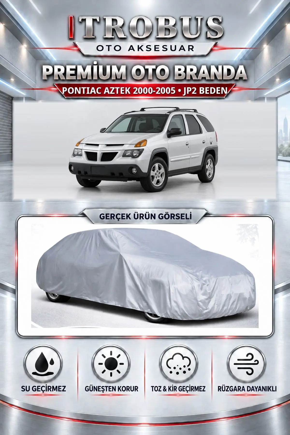 Pontiac Aztek 2000-2005 Uyumlu Premium Oto Branda – JP2 Beden
