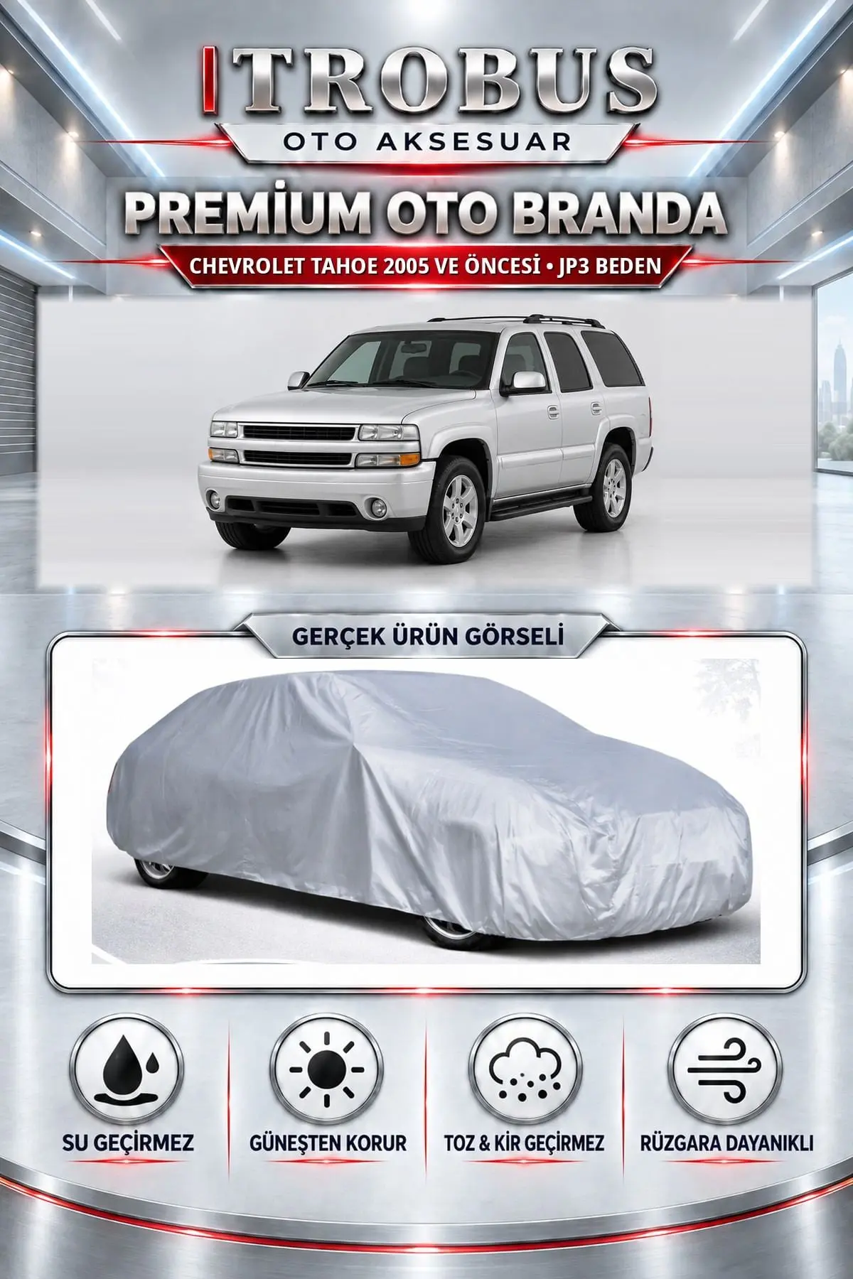 Chevrolet Tahoe 2005 ve Öncesi Uyumlu Premium Oto Branda – JP3 Beden