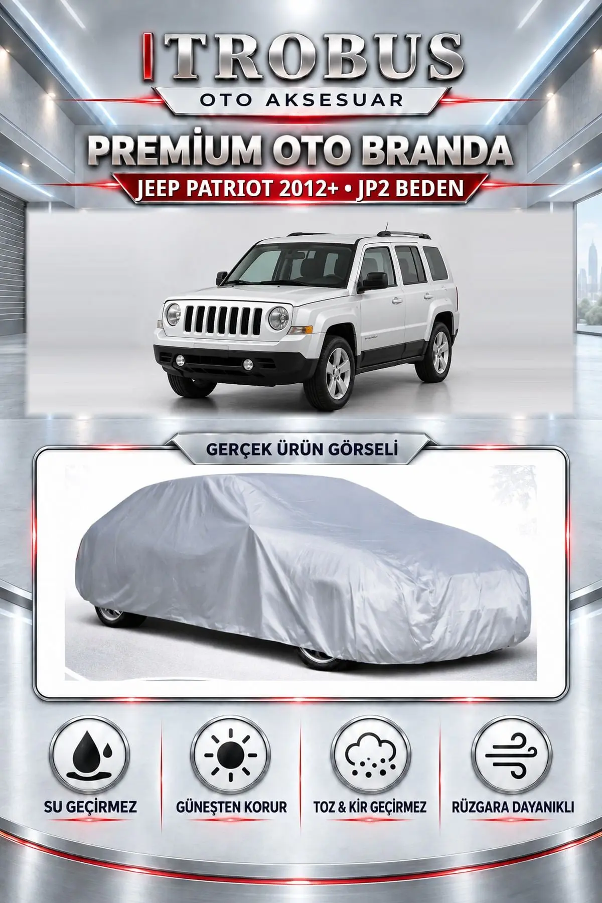Jeep Patriot 2012 ve Sonrası Uyumlu Premium Oto Branda – JP2 Beden