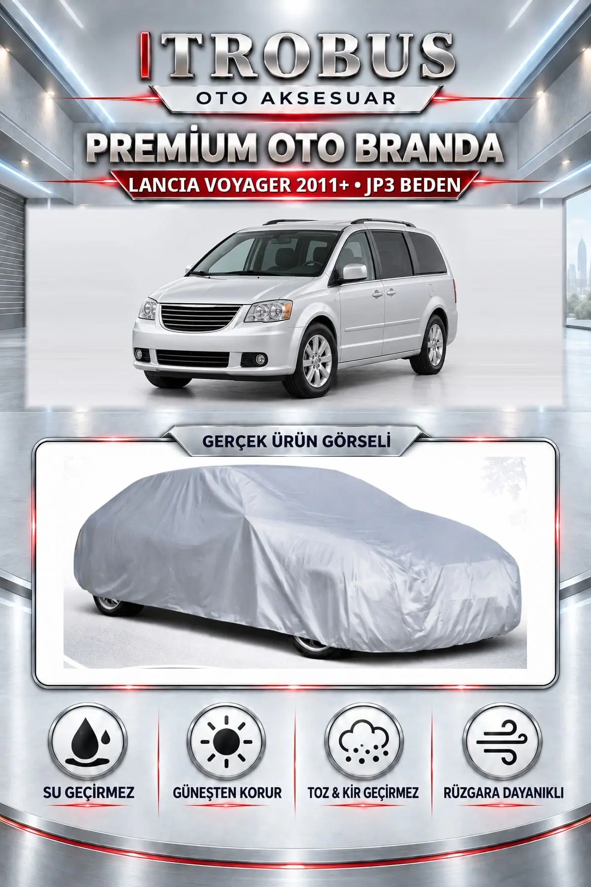 Lancia Voyager 2011 ve Sonrası Uyumlu Premium Oto Branda – JP3 Beden