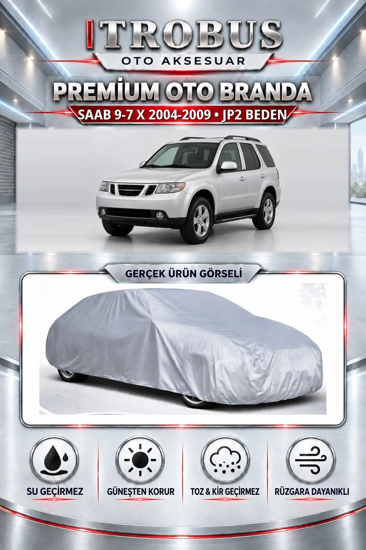 Saab 9-7 X 2004-2009 Uyumlu Premium Oto Branda – JP2 Beden