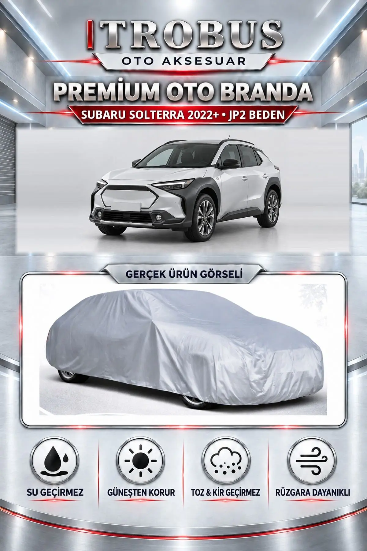 Subaru Solterra 2022 ve Sonrası Uyumlu Premium Oto Branda – JP2 Beden