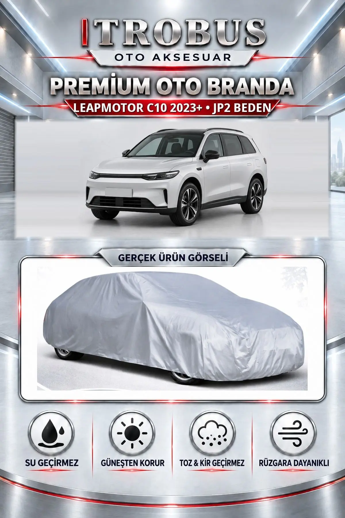 Leapmotor C10 2023 ve Sonrası Uyumlu Premium Oto Branda – JP2 Beden