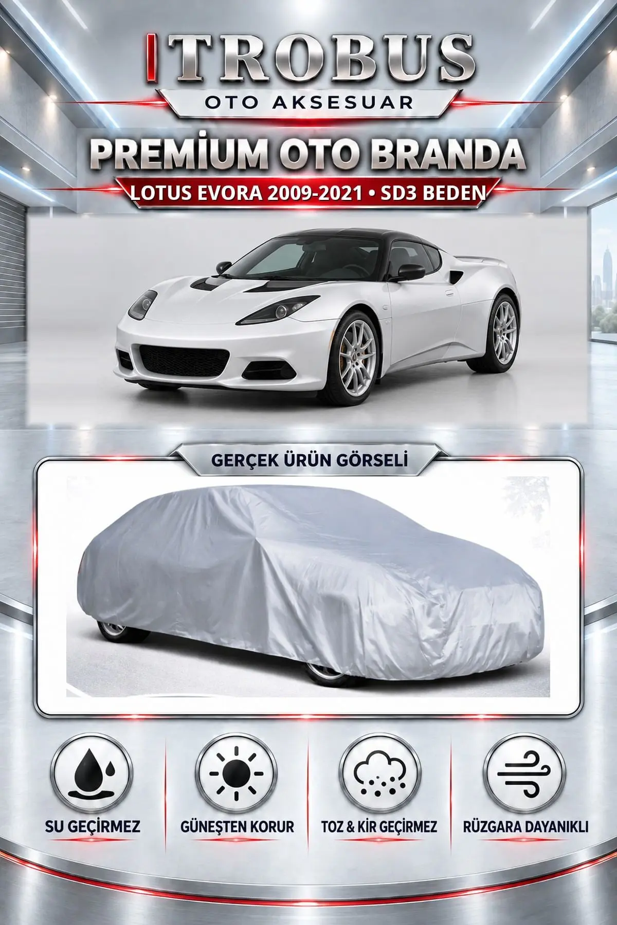 Lotus Evora 2009-2021 Uyumlu Premium Oto Branda – SD3 Beden