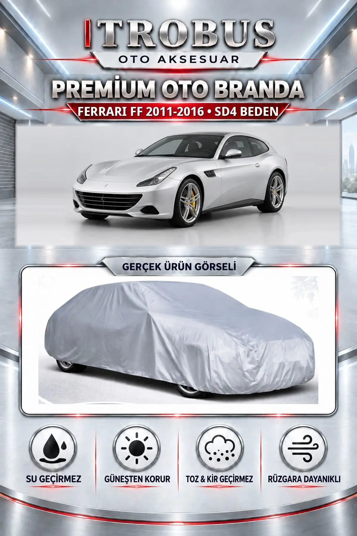 Ferrari FF 2011-2016 Uyumlu Premium Oto Branda – SD4 Beden