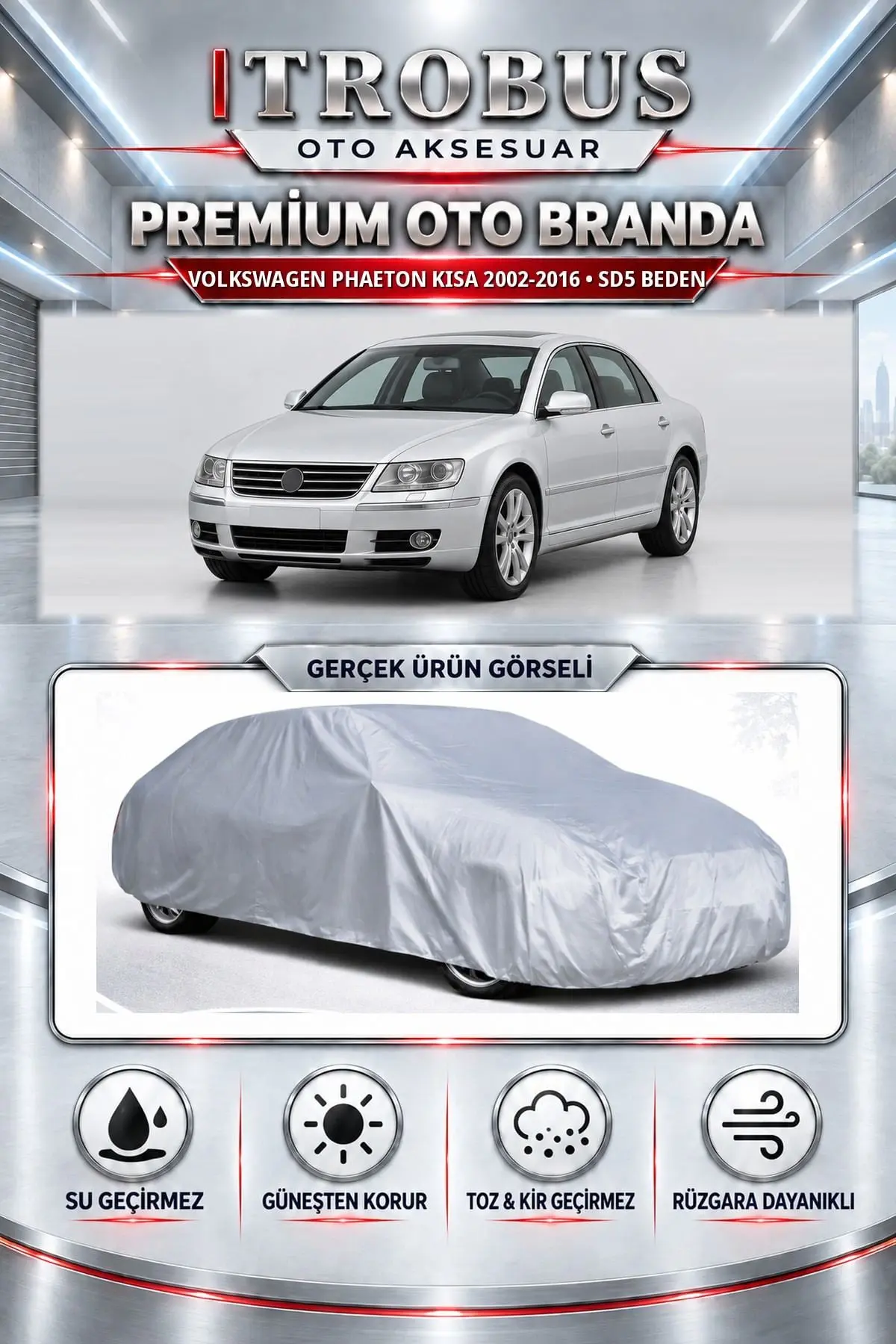 Volkswagen Phaeton uzun 2002-2016 Uyumlu Premium Oto Branda – SD5 Beden