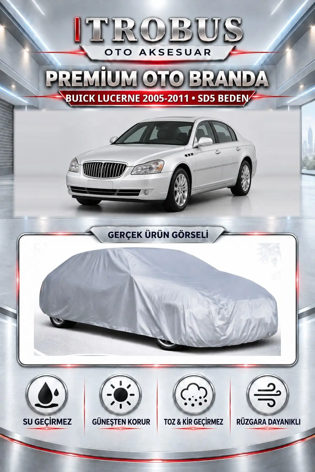 Buick Lucerne 2005-2011 Uyumlu Premium Oto Branda – SD5 Beden
