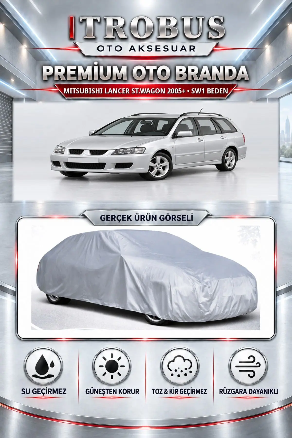 Mitsubishi Lancer St.wagon 2005 ve Sonrası Uyumlu Premium Oto Branda – SW1 Beden