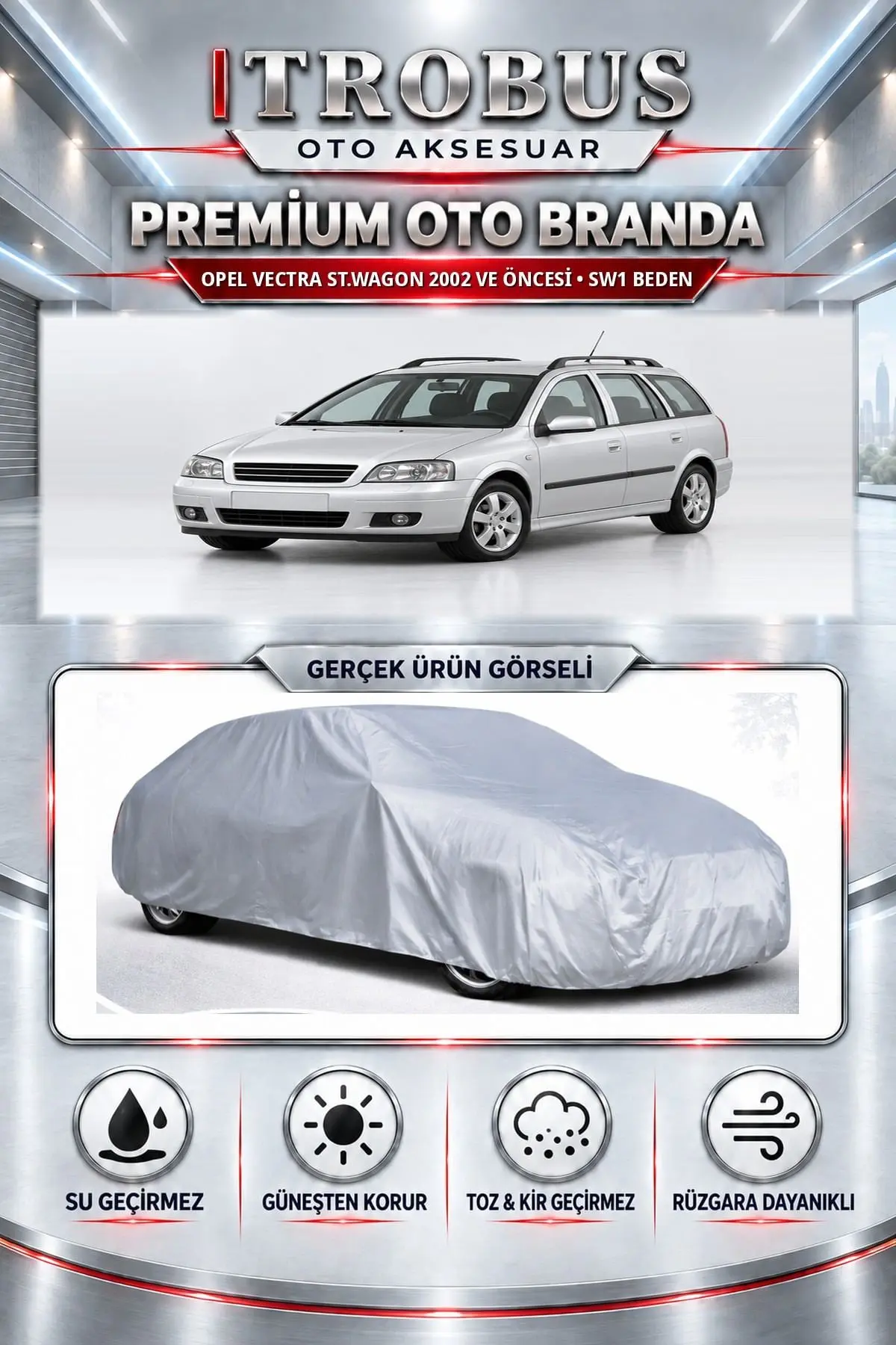 Opel Vectra St.wagon 2002 ve Öncesi Uyumlu Premium Oto Branda – SW1 Beden