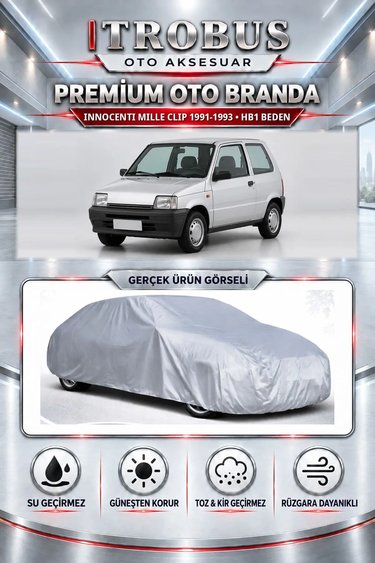 Innocenti Mille Clip 1991-1993 Uyumlu Premium Oto Branda – HB1 Beden