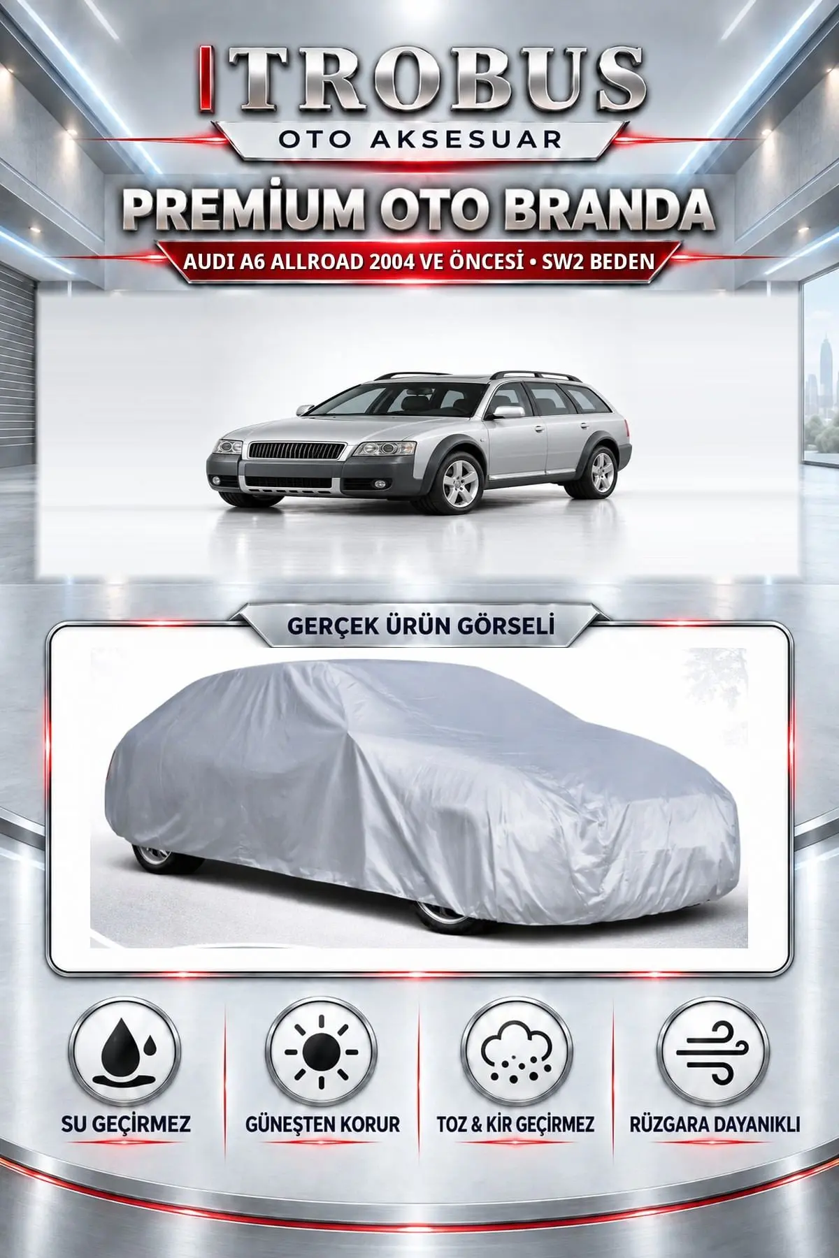 Audi A6 Allroad 2004 ve Öncesi Uyumlu Premium Oto Branda – SW2 Beden