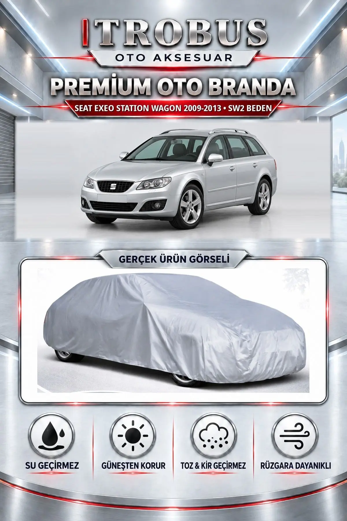 Seat Exeo Station Wagon 2009-2013 Uyumlu Premium Oto Branda – SW2 Beden