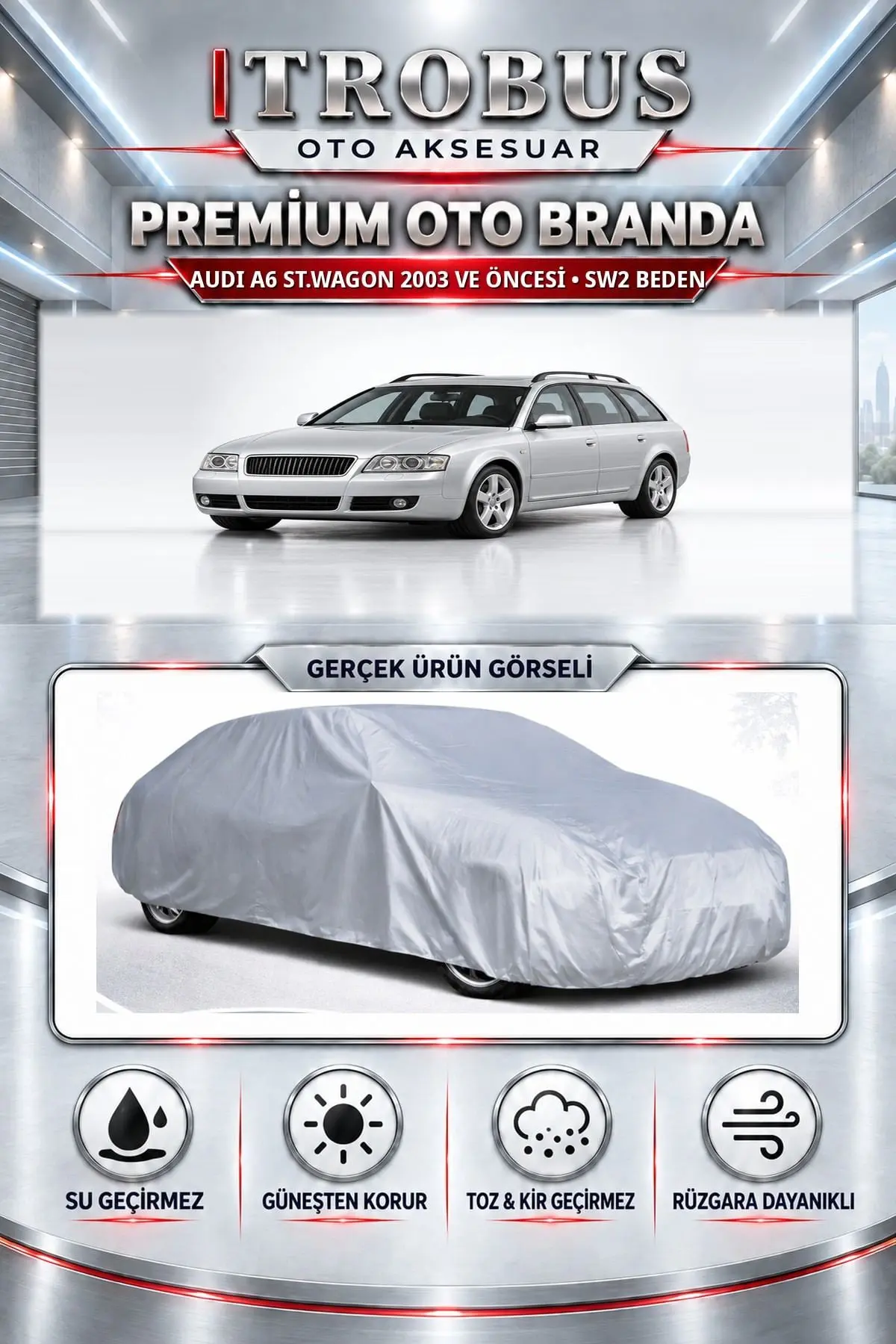 Audi A6 St.wagon 2003 ve Öncesi Uyumlu Premium Oto Branda – SW2 Beden