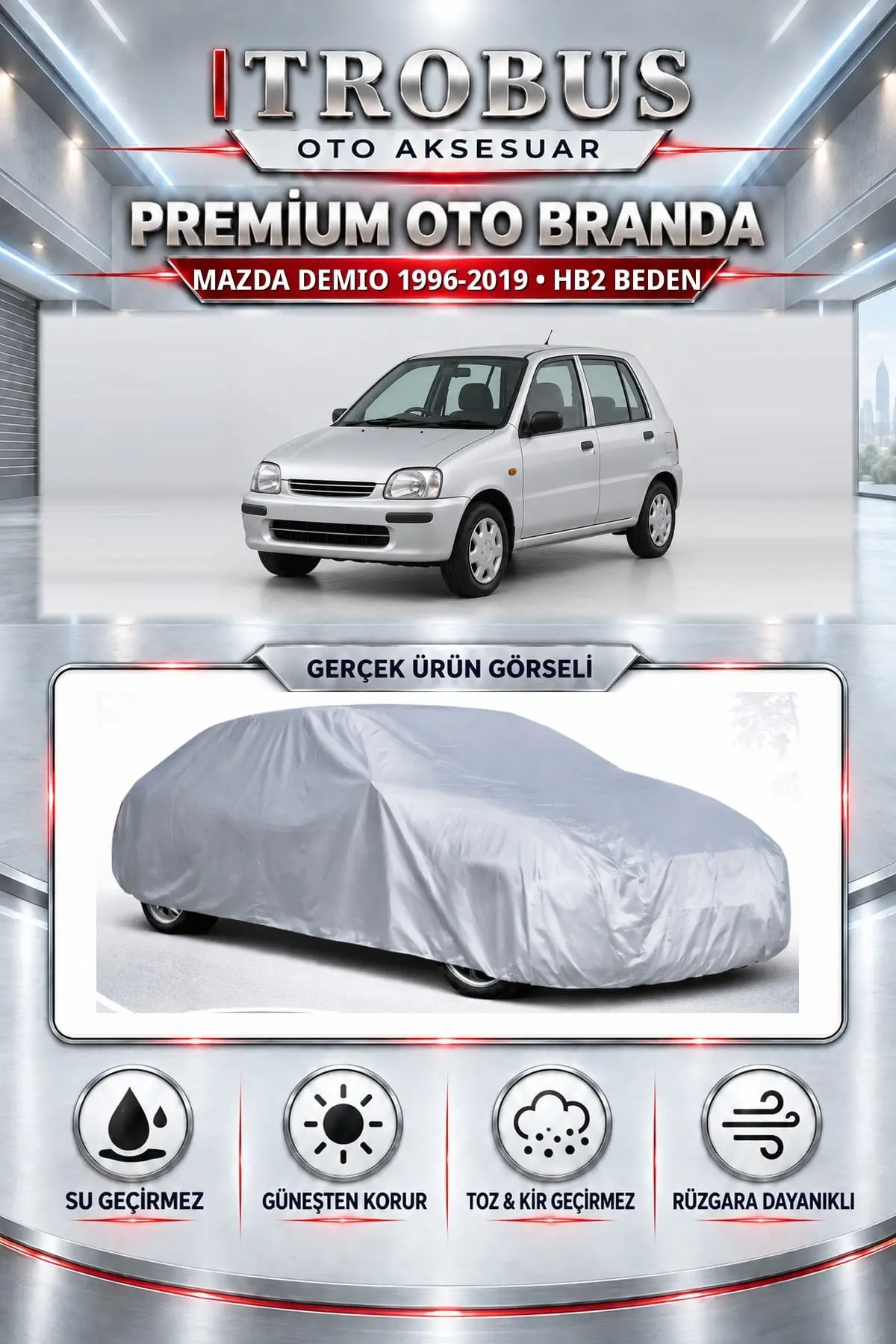 Mazda Demio 1996-2019 Uyumlu Premium Oto Branda – HB2 Beden