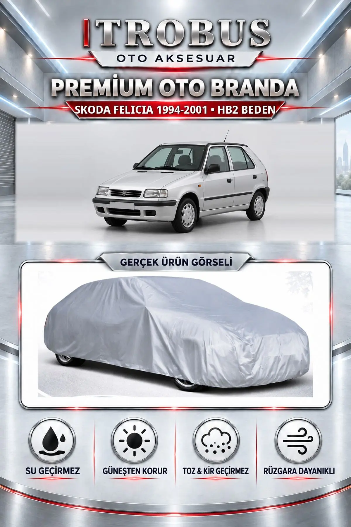 Skoda Felicia 1994-2001 Uyumlu Premium Oto Branda – HB2 Beden
