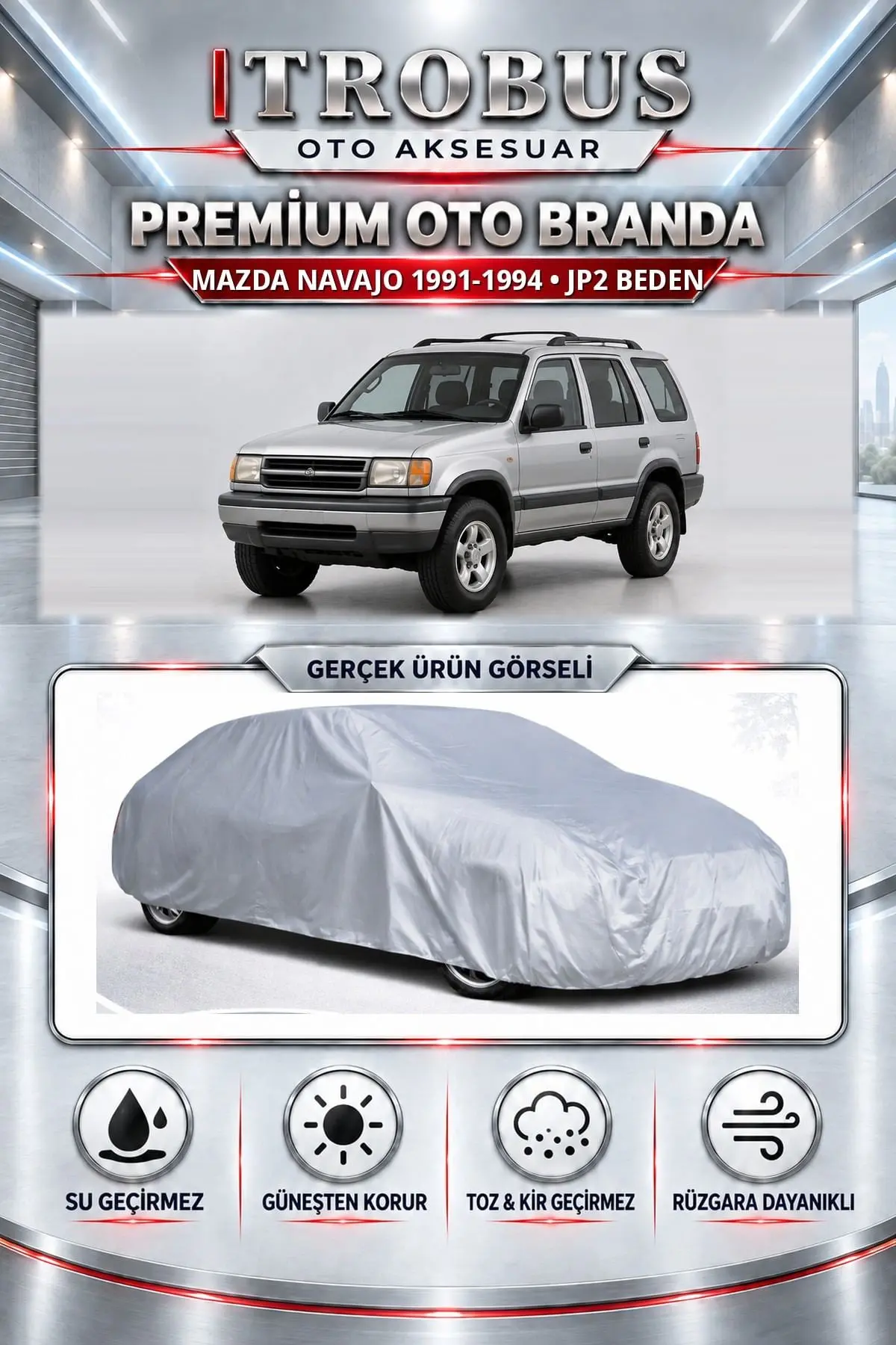Mazda Navajo 1991-1994 Uyumlu Premium Oto Branda – JP2 Beden