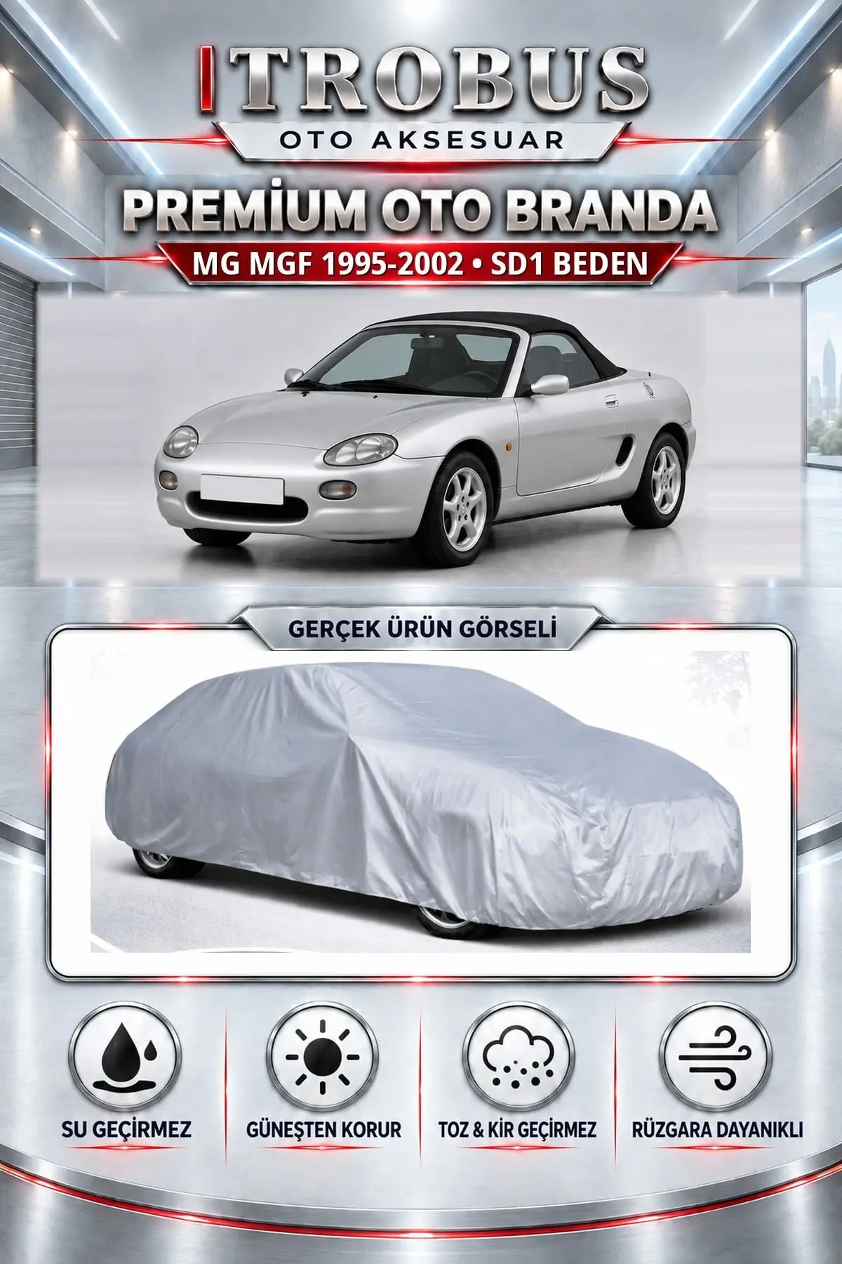 MG MGF 1995-2002 Uyumlu Premium Oto Branda – SD1 Beden