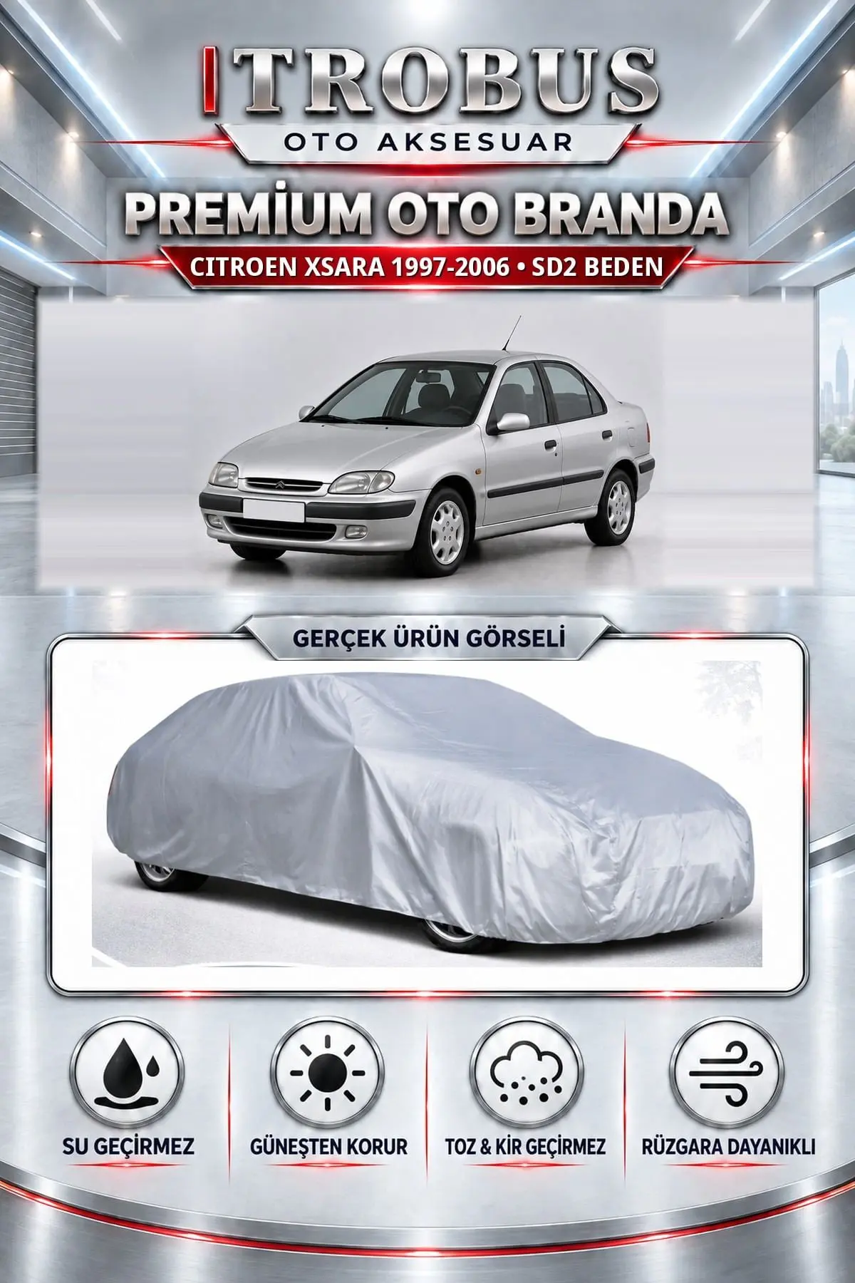 Citroen Xsara 1997-2006 Uyumlu Premium Oto Branda – SD2 Beden