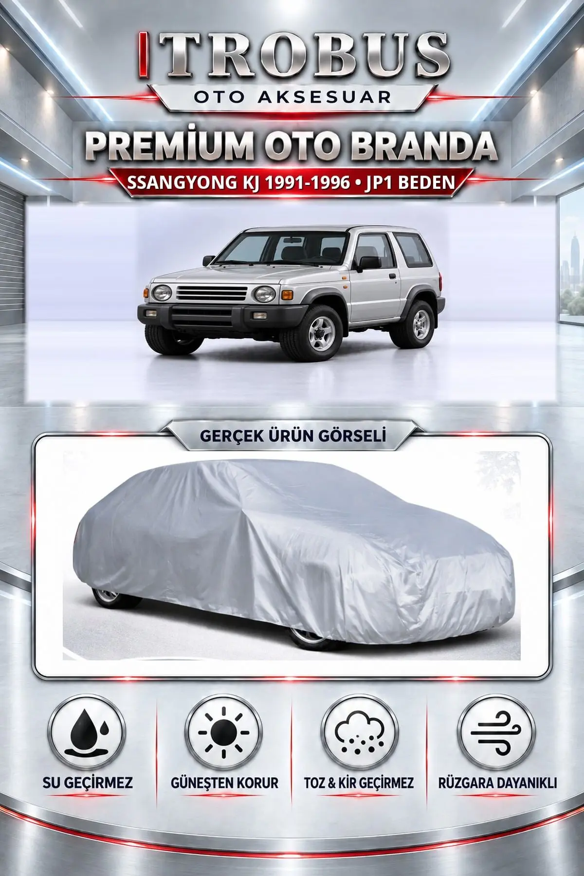 Ssangyong KJ 1991-1996 Uyumlu Premium Oto Branda – JP1 Beden