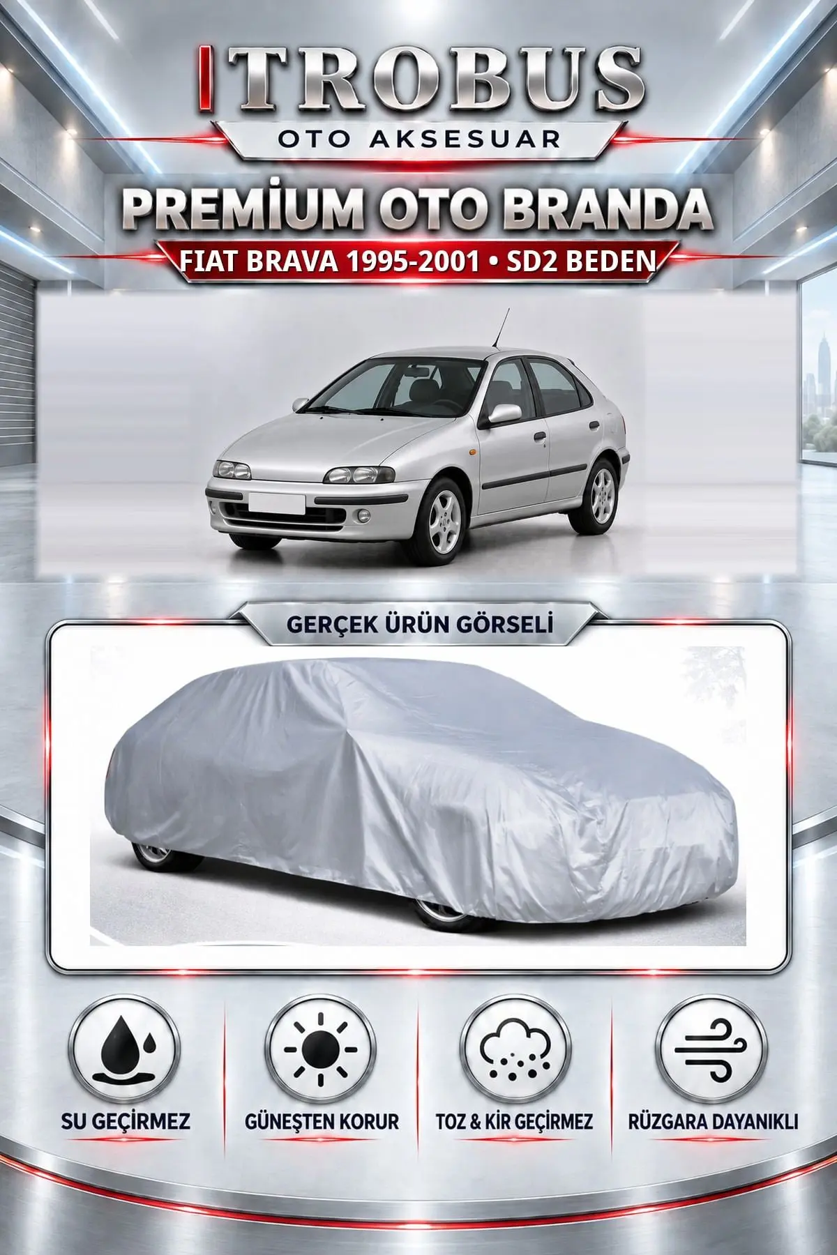 Fiat Brava 1995-2001 Uyumlu Premium Oto Branda – SD2 Beden