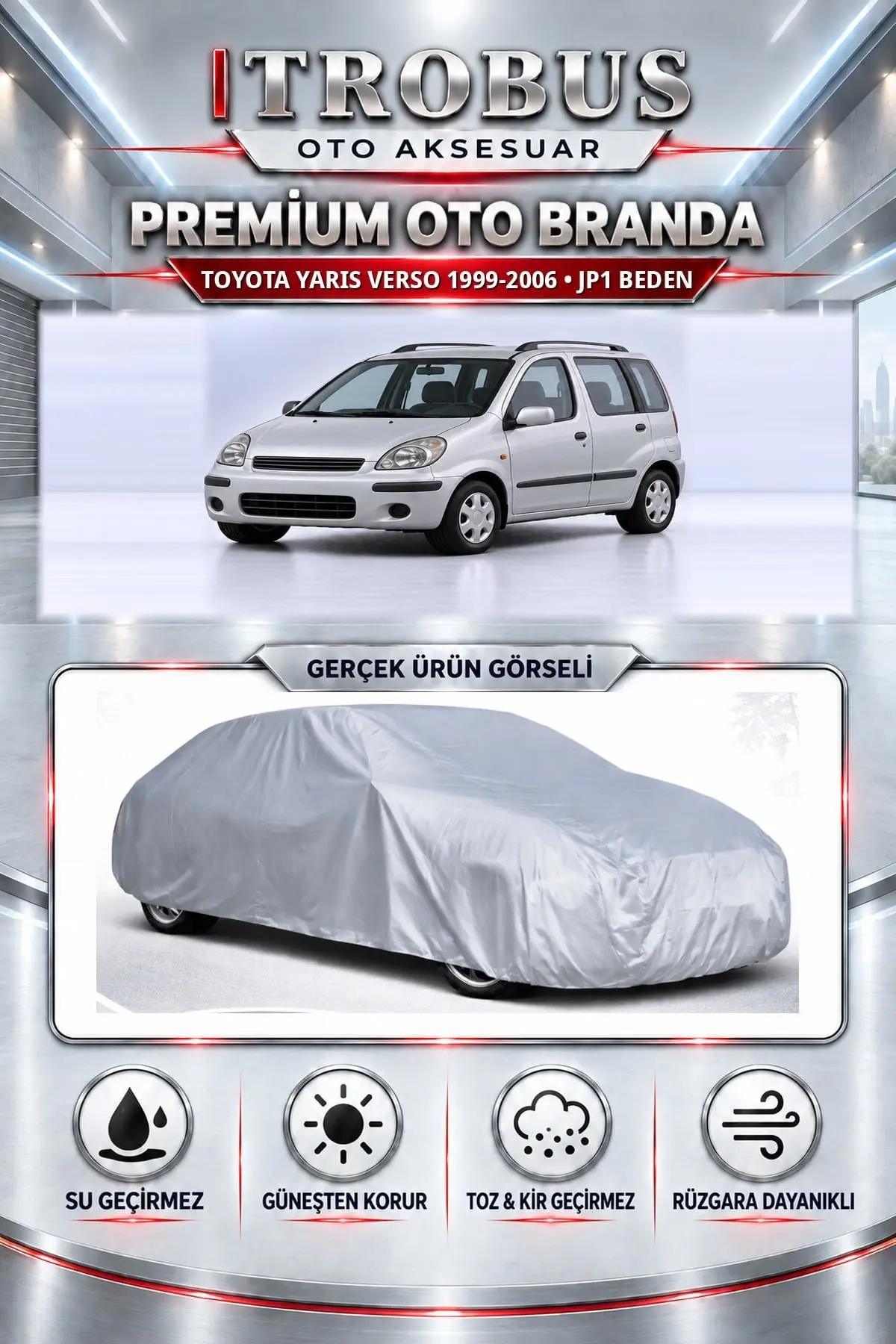 Toyota Yaris Verso 1999-2006 Uyumlu Premium Oto Branda – JP1 Beden