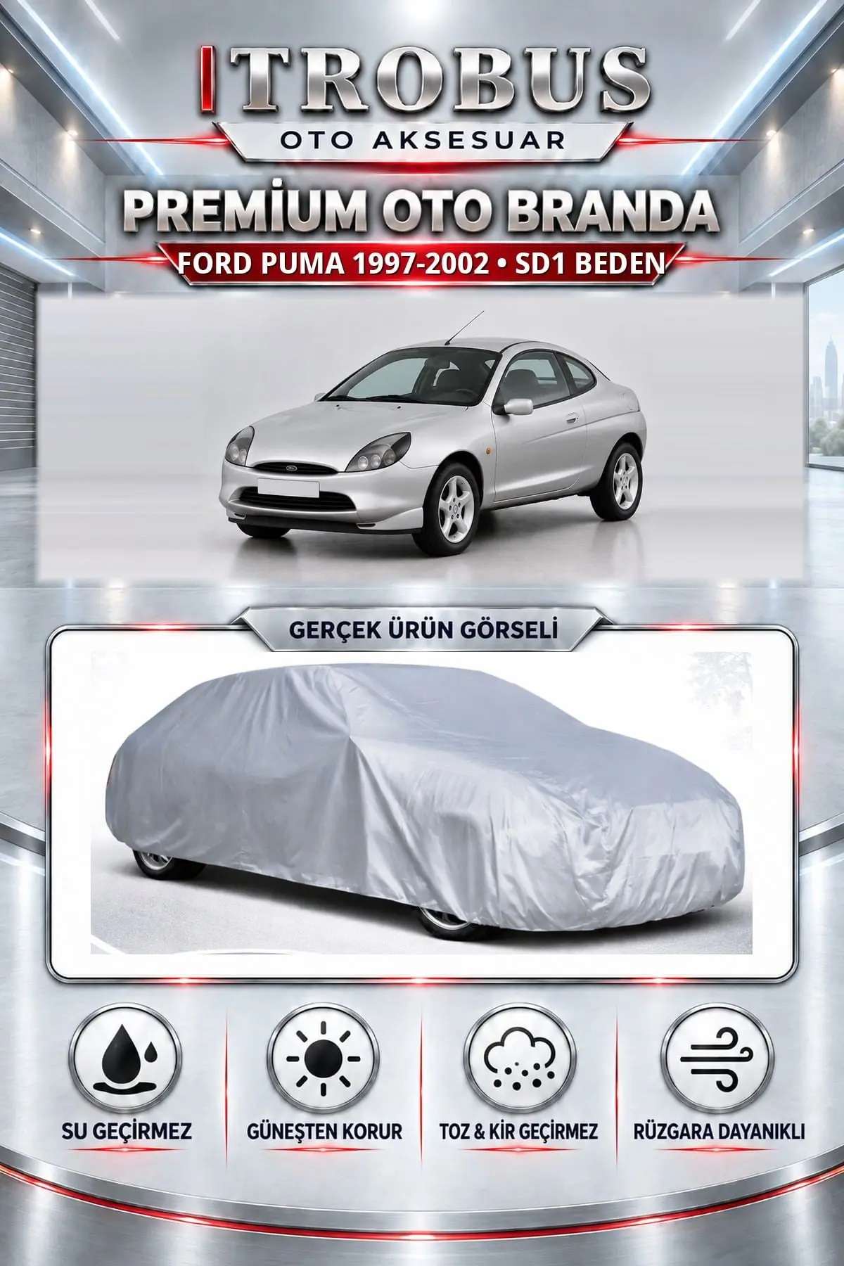 Ford Puma 1997-2002 Uyumlu Premium Oto Branda – SD1 Beden
