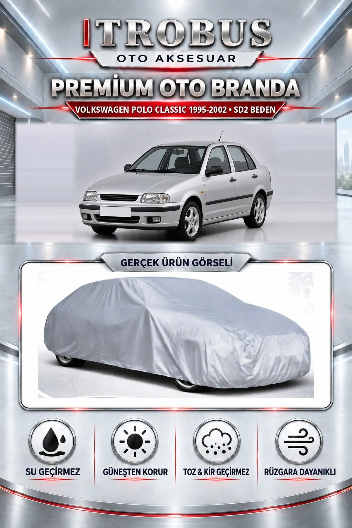 Volkswagen Polo Classic 1995-2002 Uyumlu Premium Oto Branda – SD2 Beden