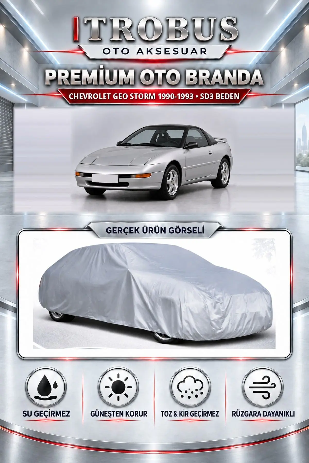 Chevrolet GEO Storm 1990-1993 Uyumlu Premium Oto Branda – SD3 Beden