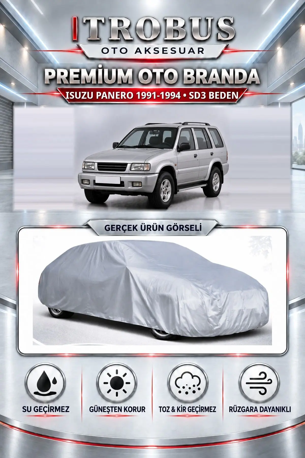 Isuzu Panero 1991-1994 Uyumlu Premium Oto Branda – SD3 Beden