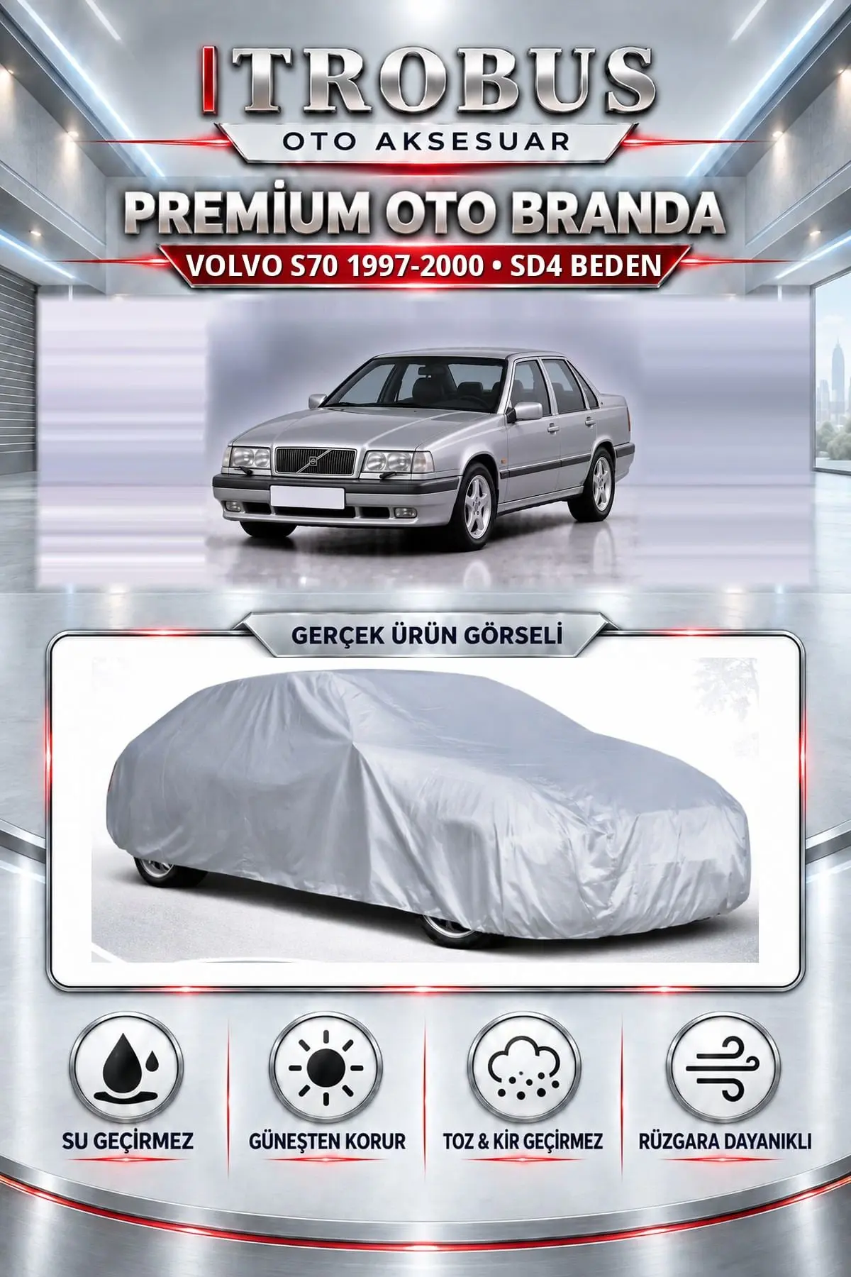 Volvo S70 1997-2000 Uyumlu Premium Oto Branda – SD4 Beden