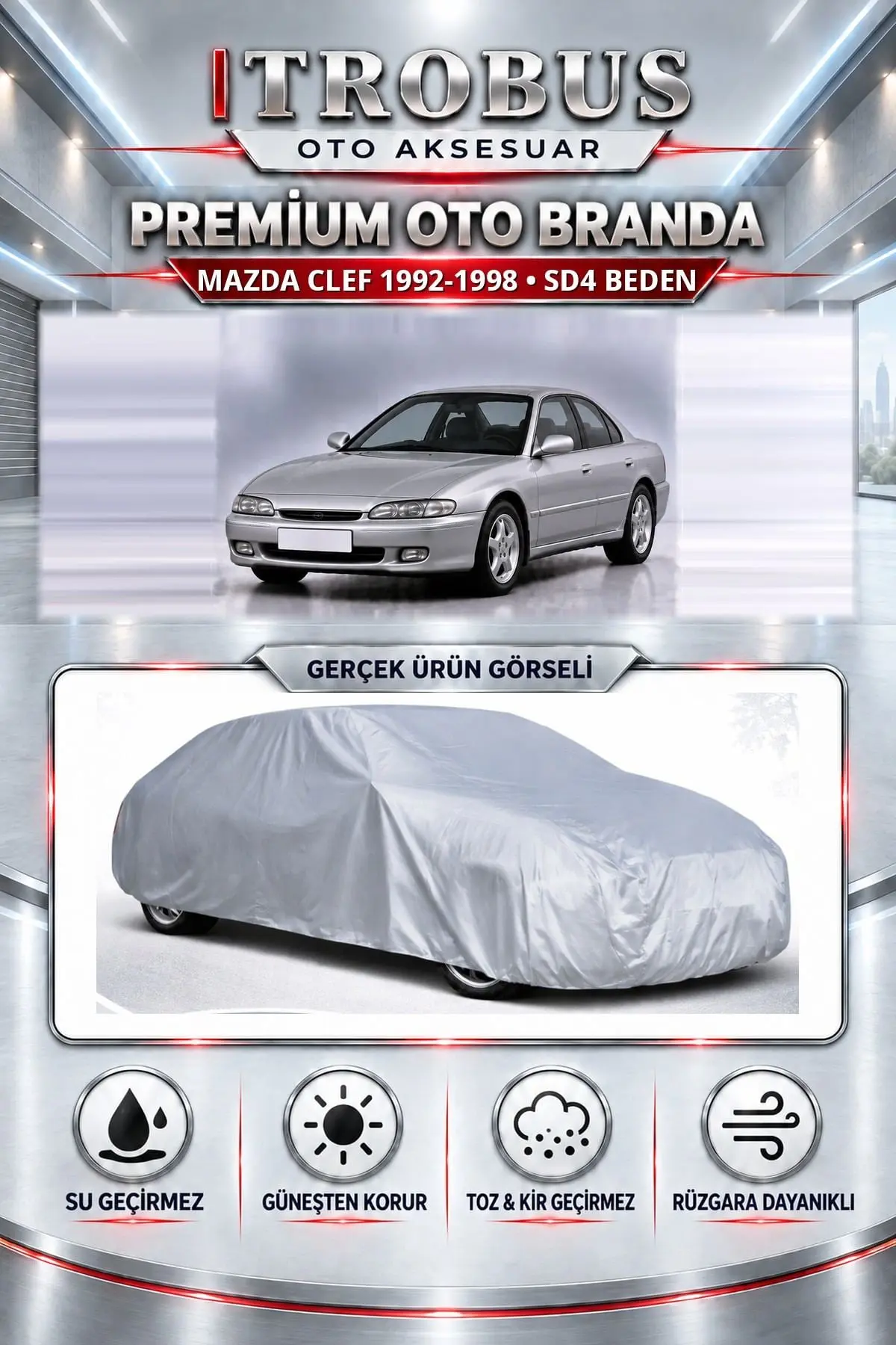 Mazda Clef 1992-1998 Uyumlu Premium Oto Branda – SD4 Beden