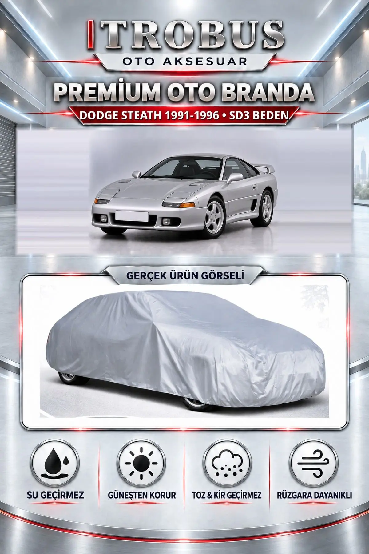 Dodge Steath 1991-1996 Uyumlu Premium Oto Branda – SD3 Beden