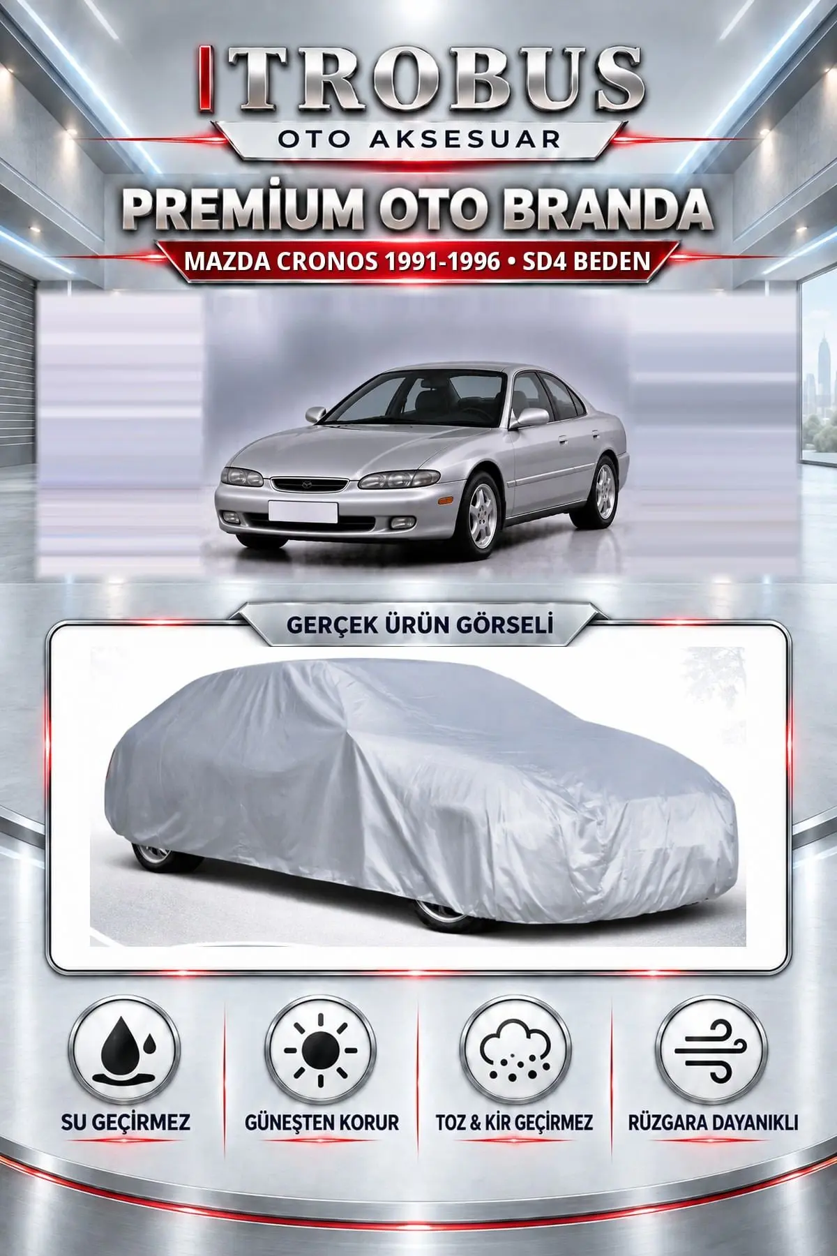 Mazda Cronos 1991-1996 Uyumlu Premium Oto Branda – SD4 Beden