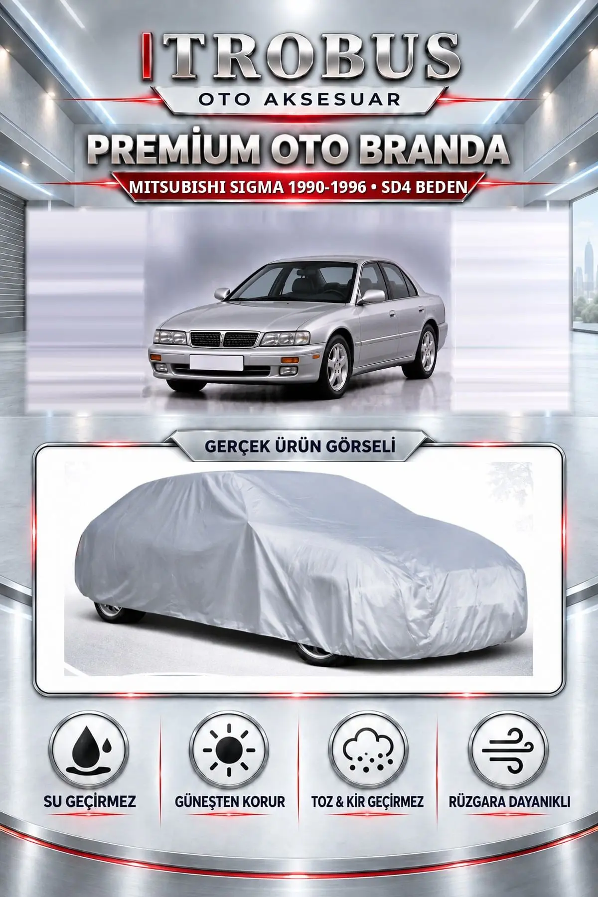 Mitsubishi Sigma 1990-1996 Uyumlu Premium Oto Branda – SD4 Beden