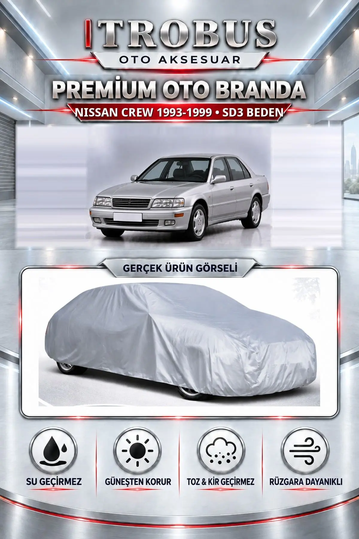 Nissan Crew 1993-1999 Uyumlu Premium Oto Branda – SD3 Beden