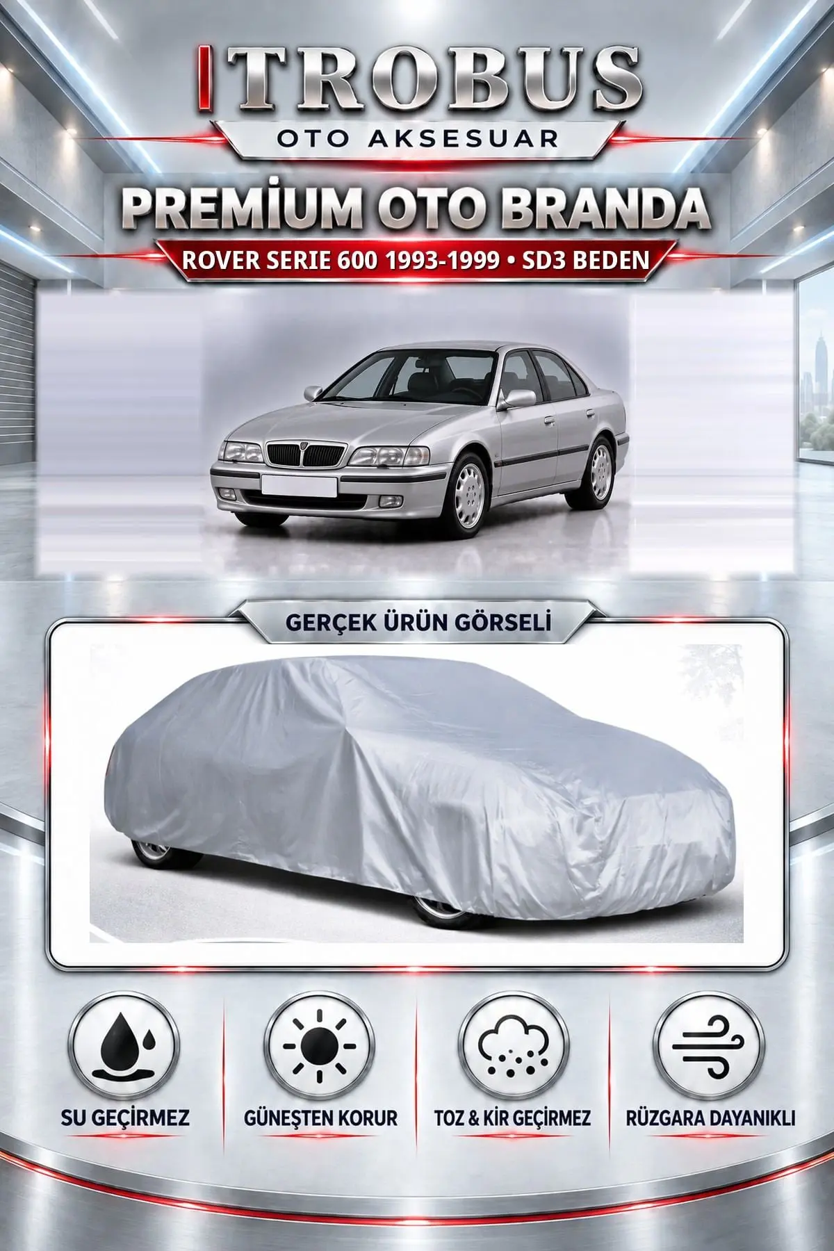Rover Serie 600 1993-1999 Uyumlu Premium Oto Branda – SD3 Beden