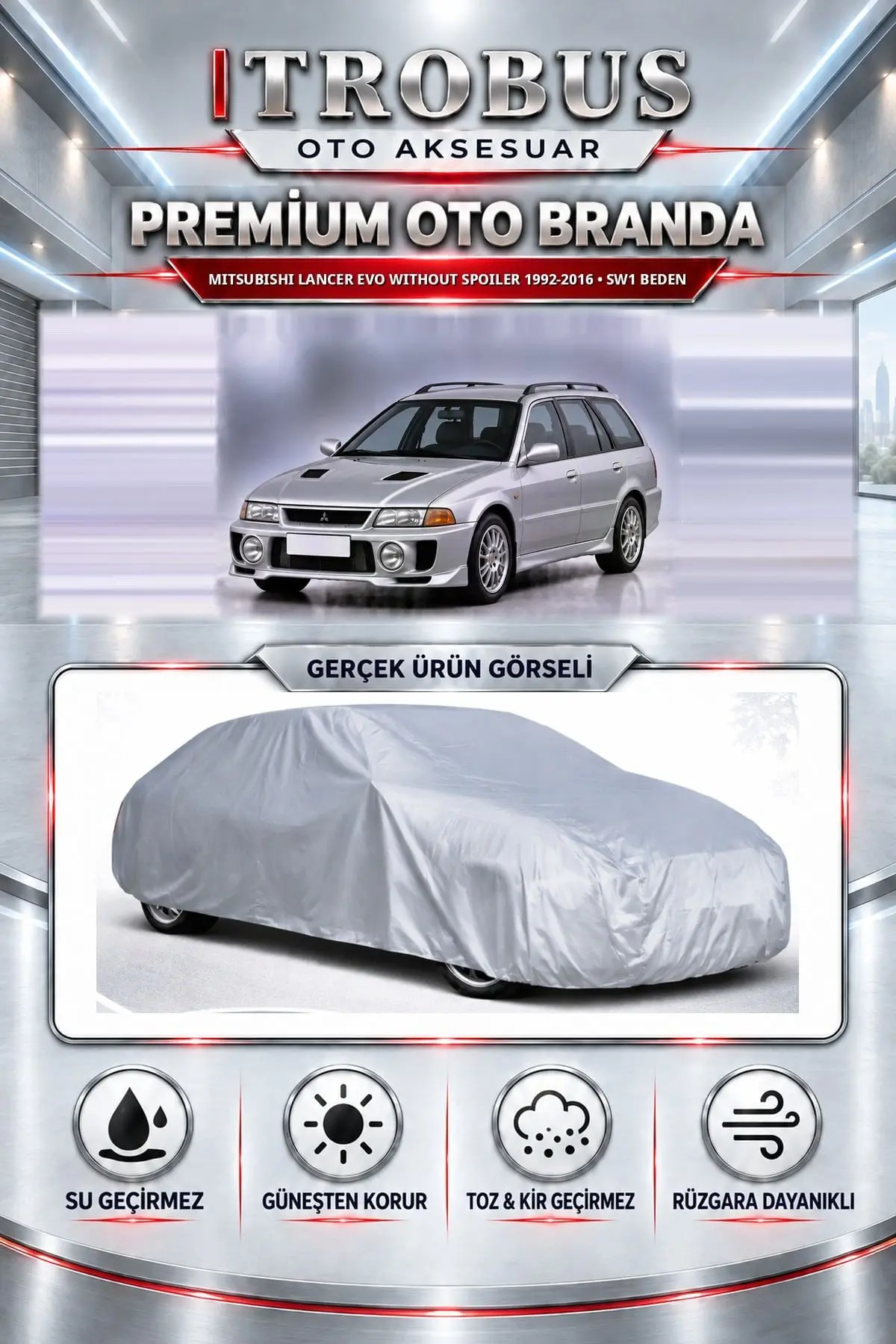 Mitsubishi Lancer EVO without spoiler 1992-2016 Uyumlu Premium Oto Branda – SW1 Beden