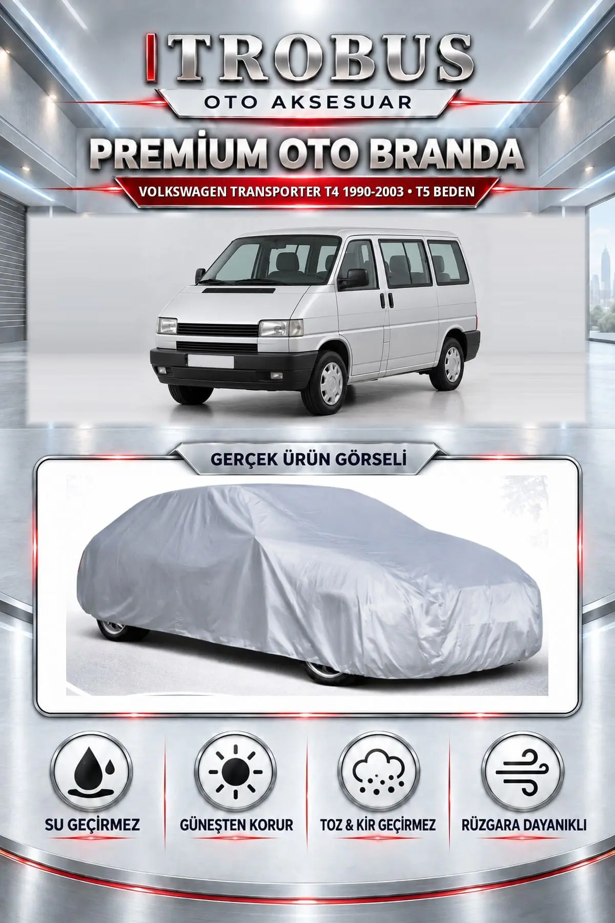 Volkswagen Transporter T4 1990-2003 Uyumlu Premium Oto Branda – T5 Beden