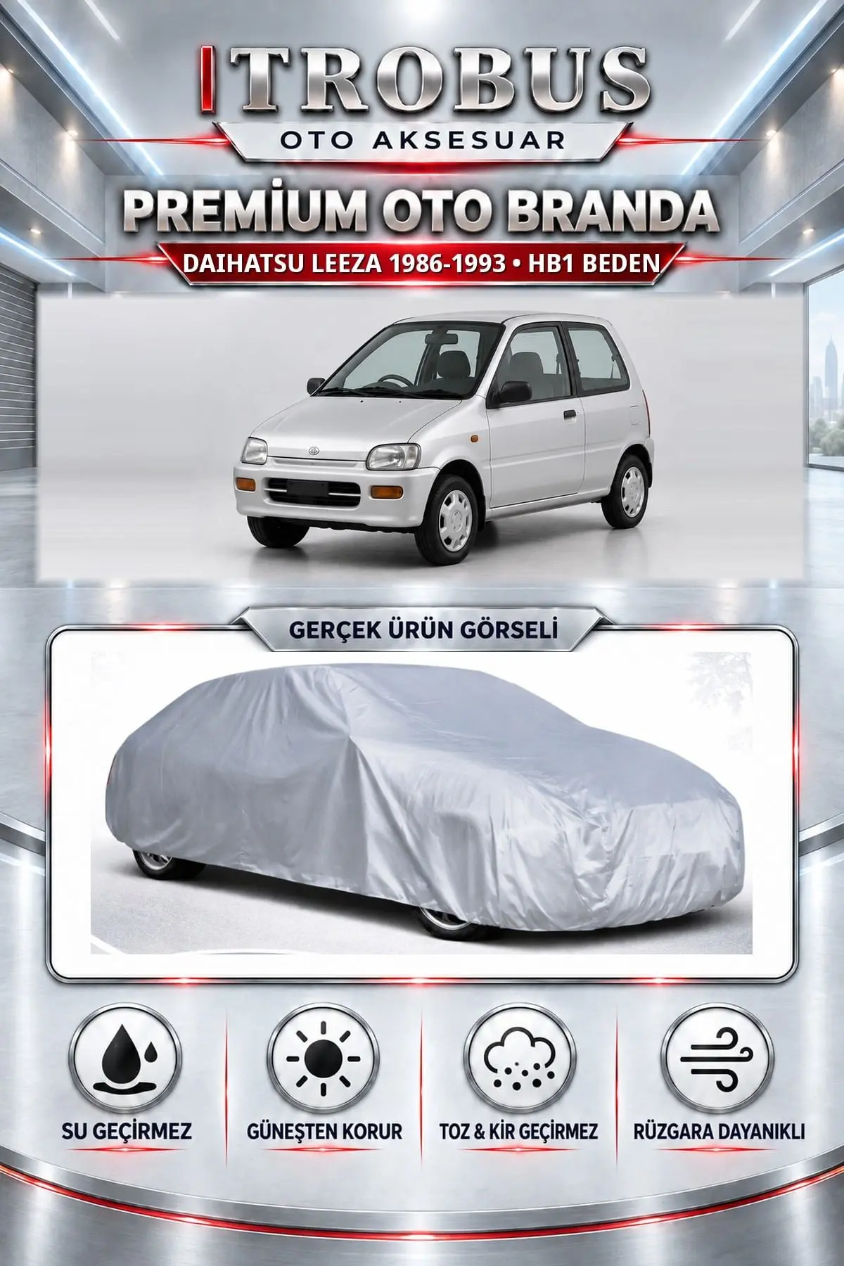 Daihatsu Leeza 1986-1993 Uyumlu Premium Oto Branda – HB1 Beden