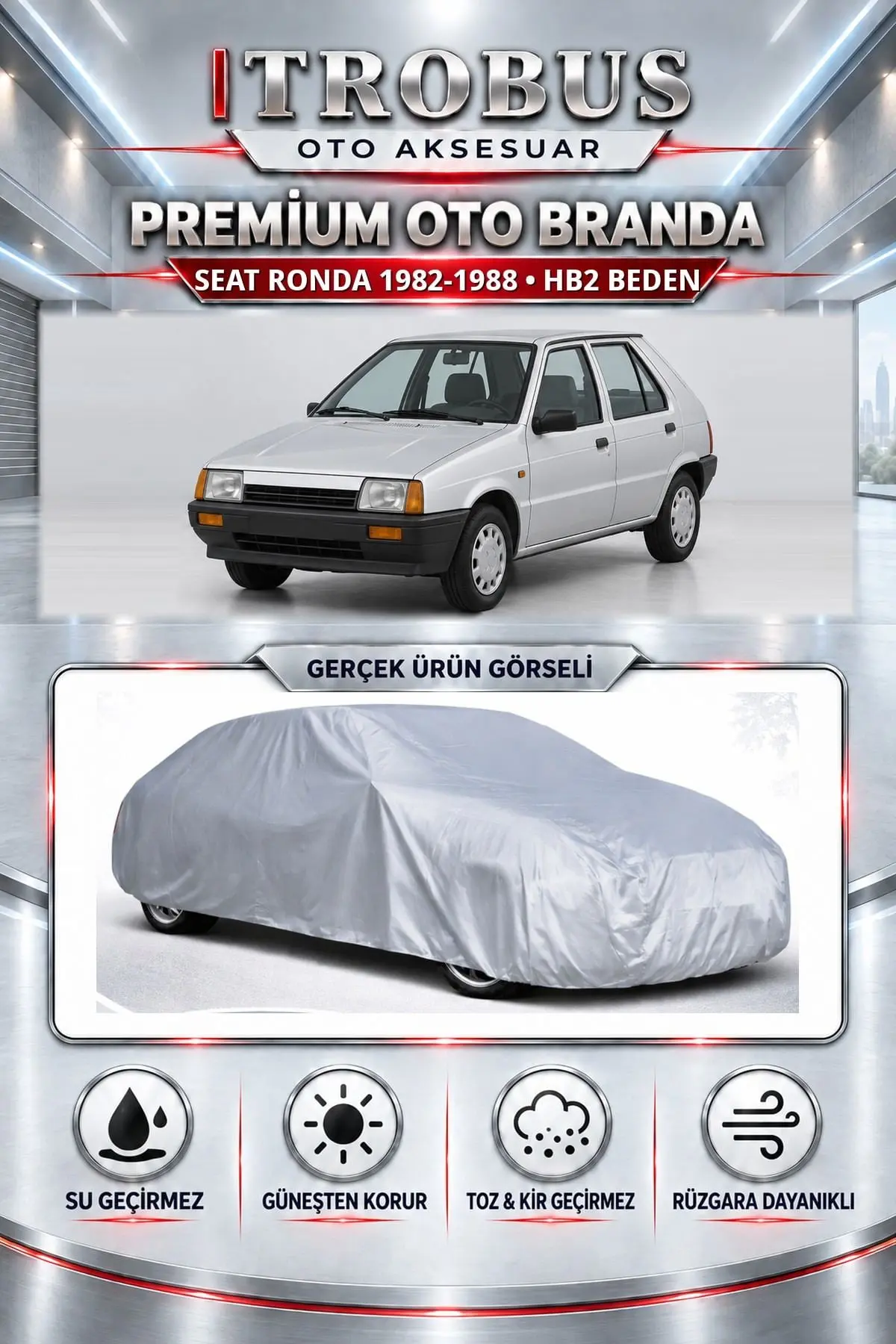 Seat Ronda 1982-1988 Uyumlu Premium Oto Branda – HB2 Beden