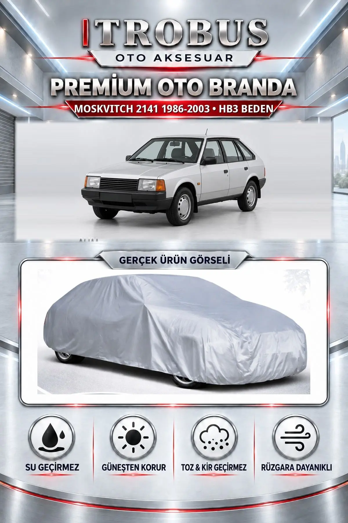 Moskvitch 2141 1986-2003 Uyumlu Premium Oto Branda – HB3 Beden