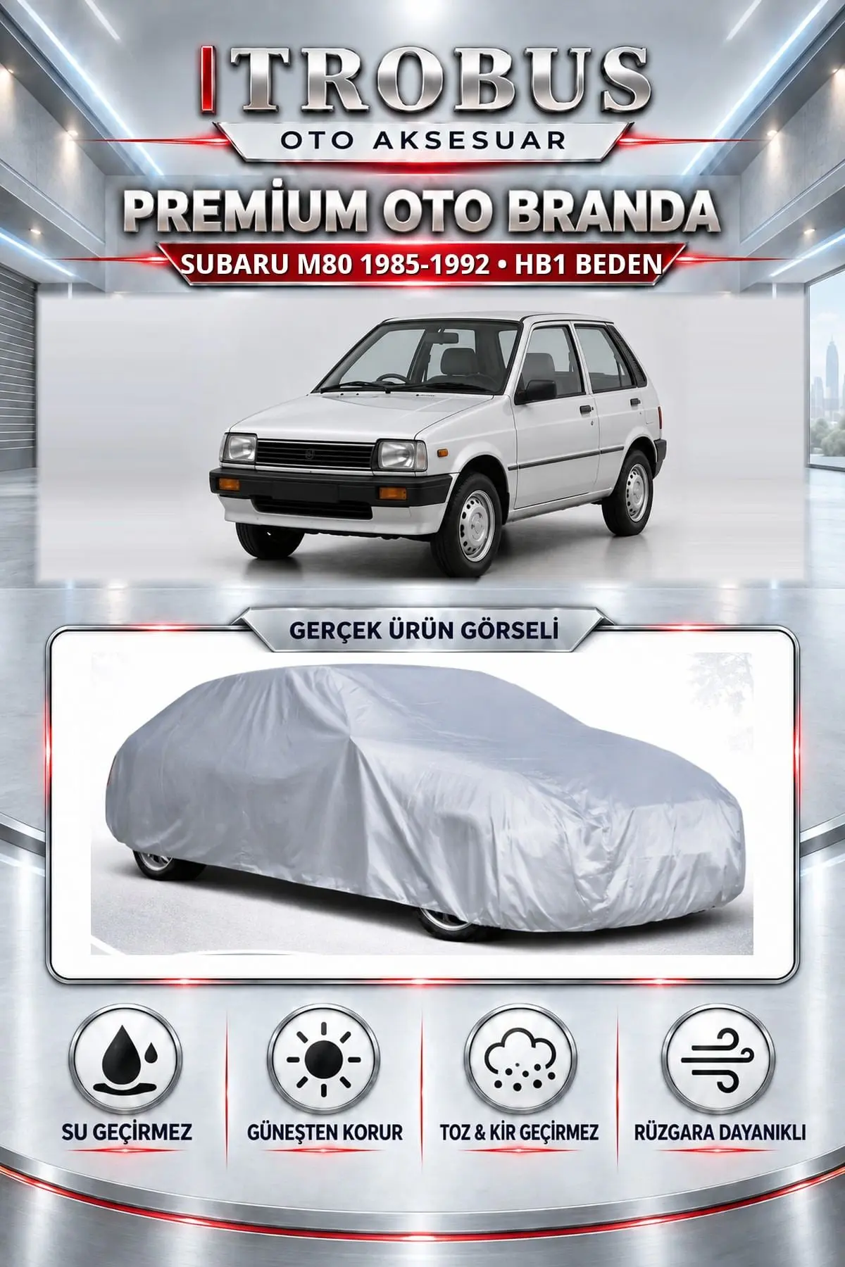 Subaru M80 1985-1992 Uyumlu Premium Oto Branda – HB1 Beden