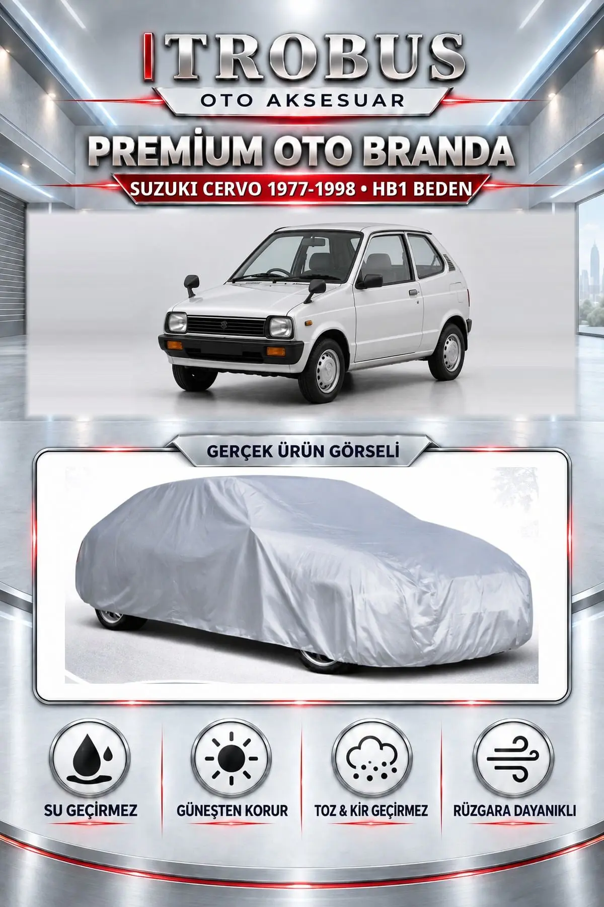 Suzuki Cervo 1977-1998 Uyumlu Premium Oto Branda – HB1 Beden